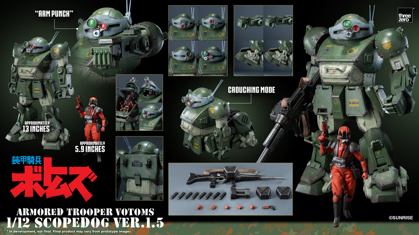 Threezero: Armored Trooper VOTOMS 1/12 Scopedog Ver.1.5