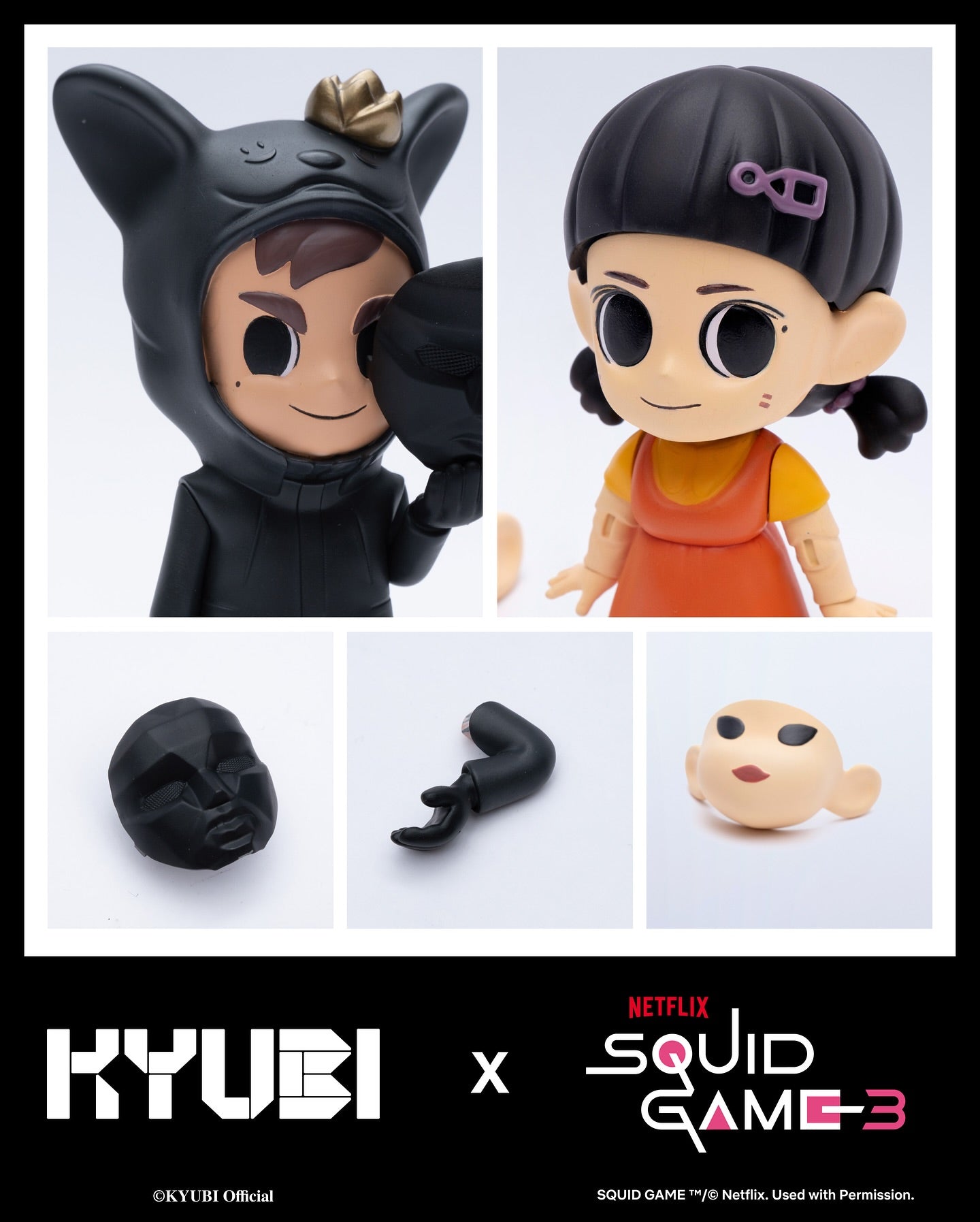 KYUBI x SQUIDGAME - Front Man & Young-Hee Collectible Figures