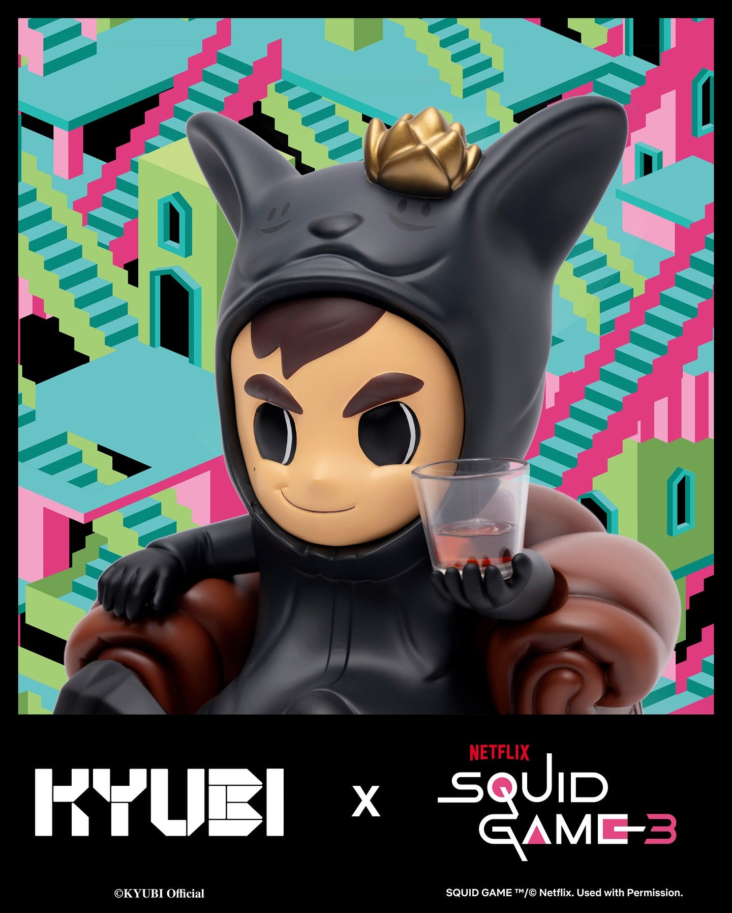 KYUBI x SQUIDGAME3 Front Man Collectible Figure 30cm