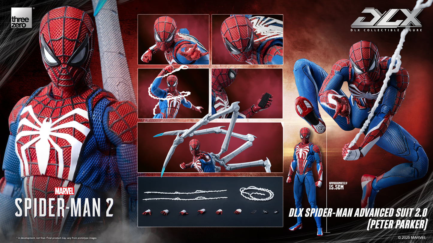 Threezero: 3Z0936 Marvel's Spider-Man 2: DLX Spider-Man Advanced Suit 2.0 (Peter Parker)