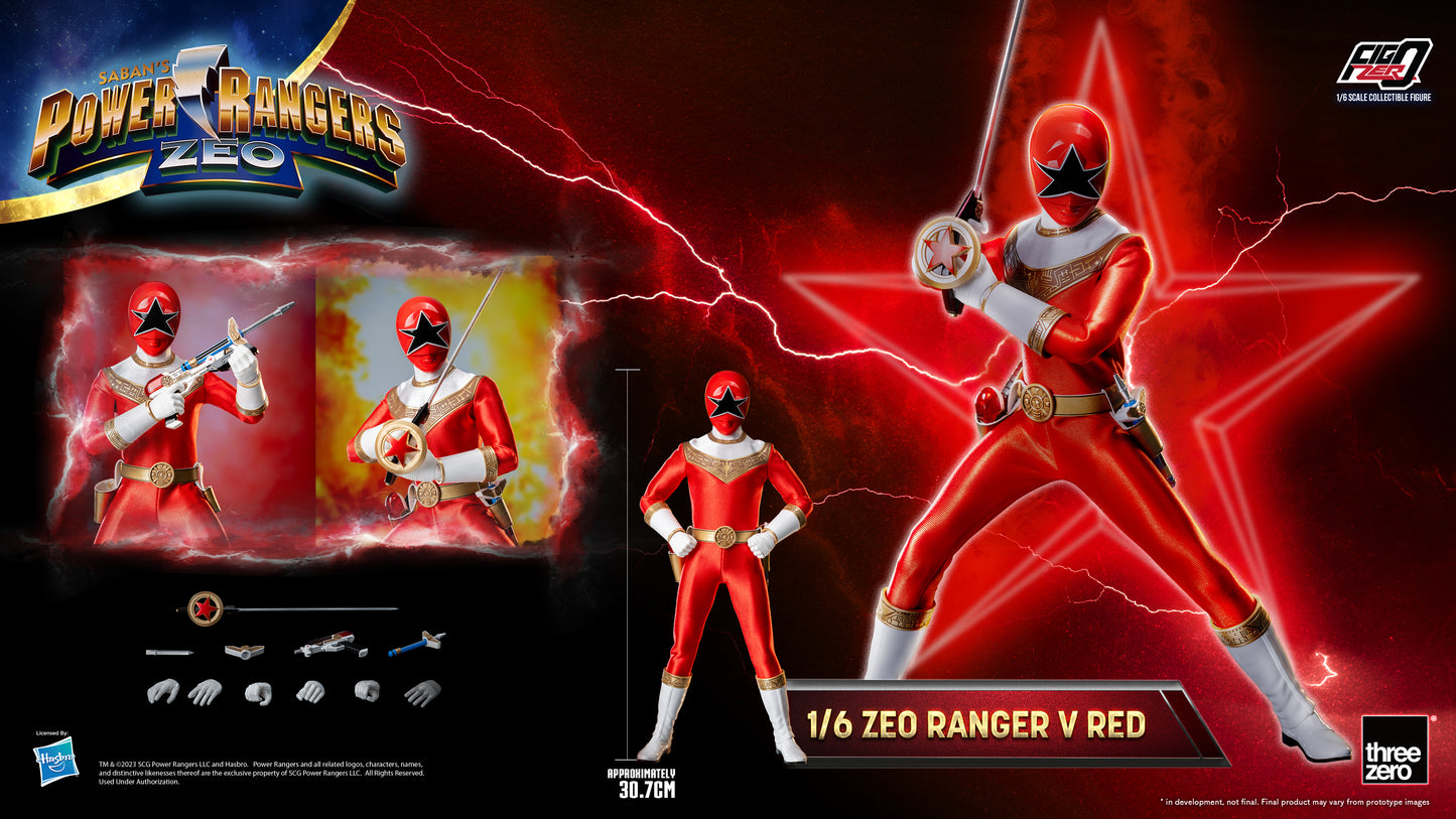 Threezero: Rerun Power Rangers Zeo - FigZero 1/6 Zeo Ranger V Red