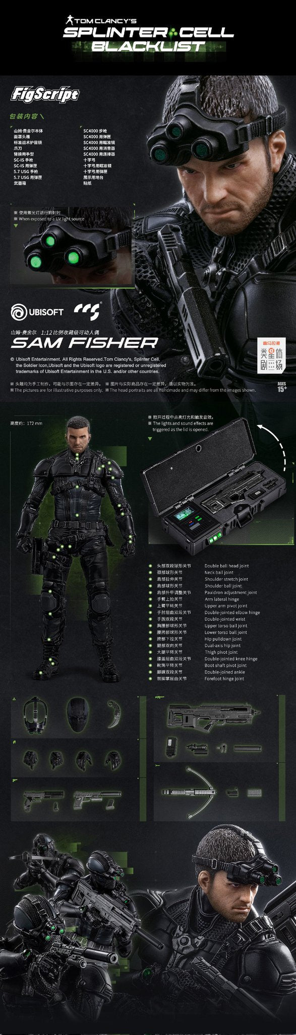 CCS Toys: FigScript Series: Sam Fisher from Splinter Cell: Blacklist