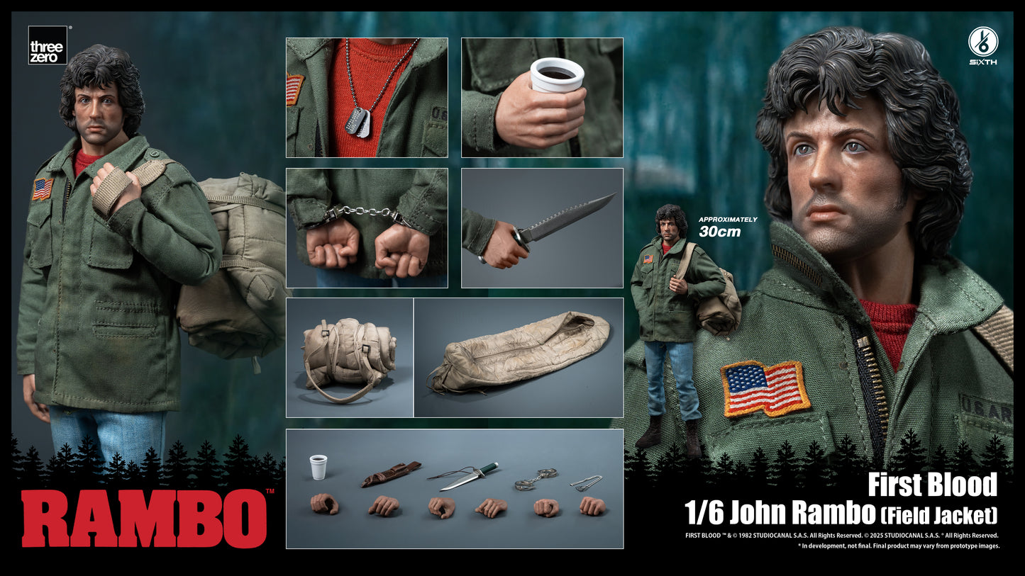Threezero: Rambo: First Blood - 1/6 John Rambo (Field Jacket)