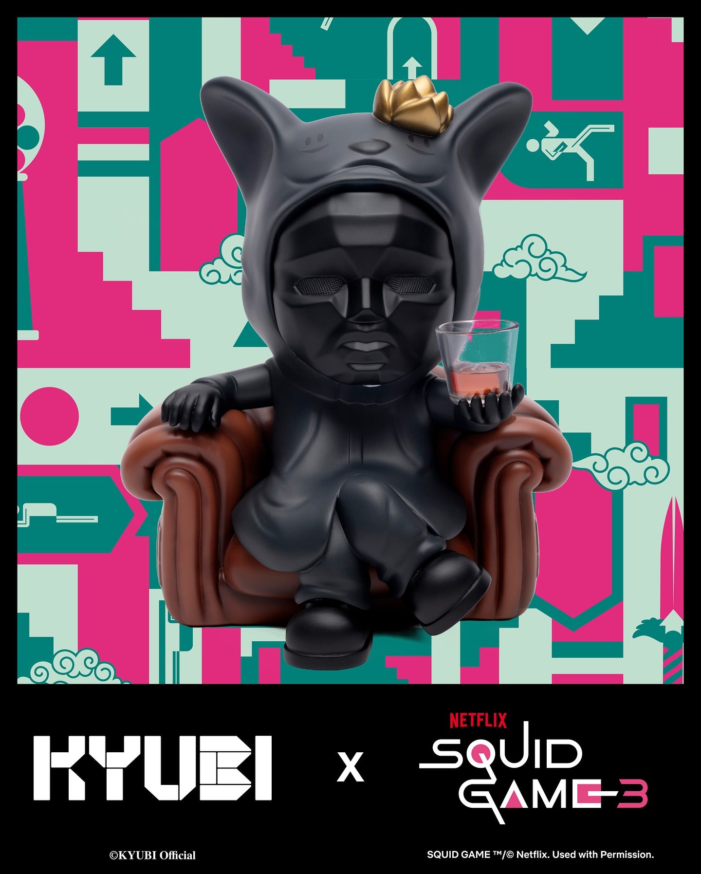 KYUBI x SQUIDGAME3  Front Man Collectible Figure 30cm