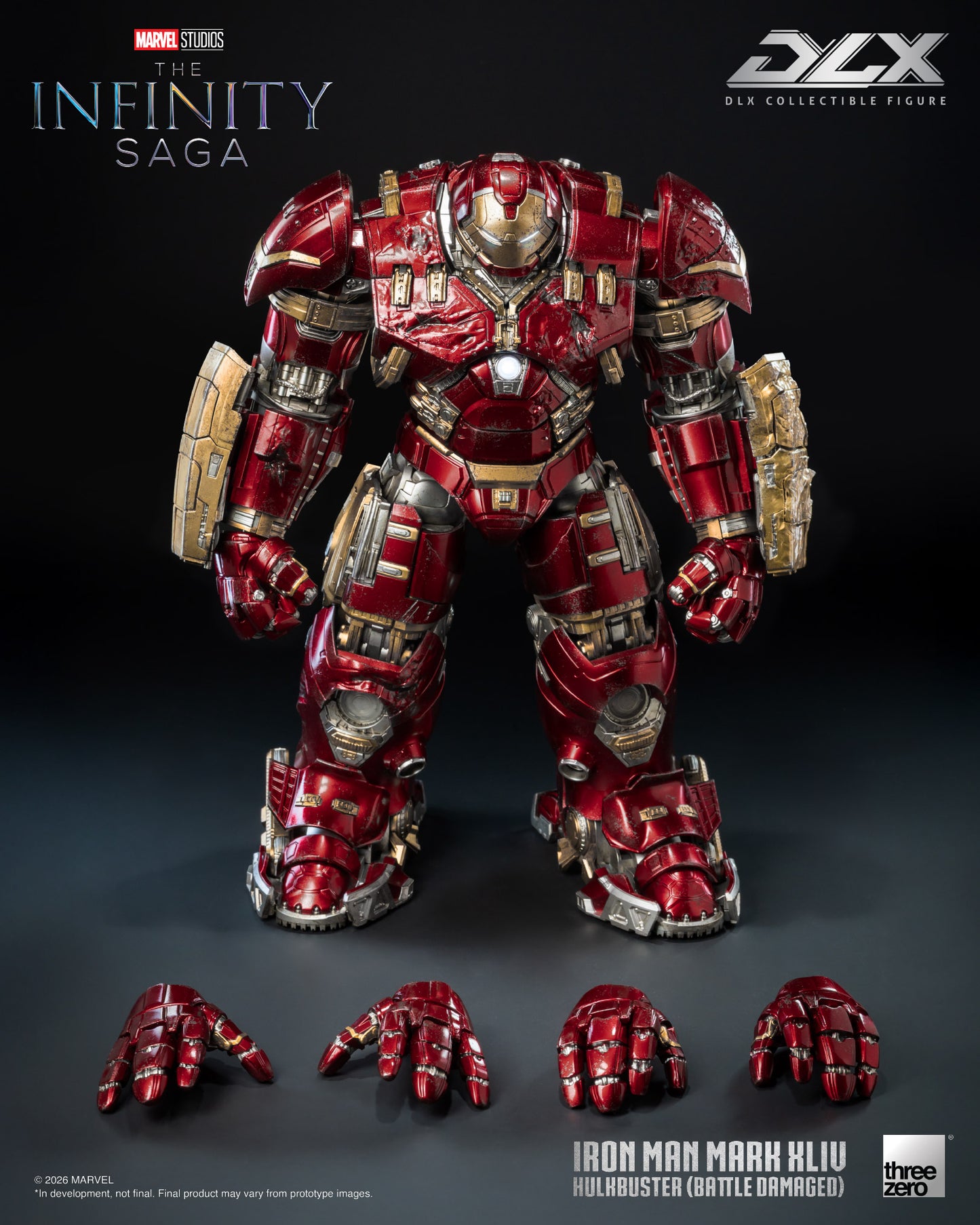 [Threezero] 3Z0919 Marvel Studios: The Infinity Saga - DLX Iron Man Mark 44 "Hulkbuster" (Battle Damaged)