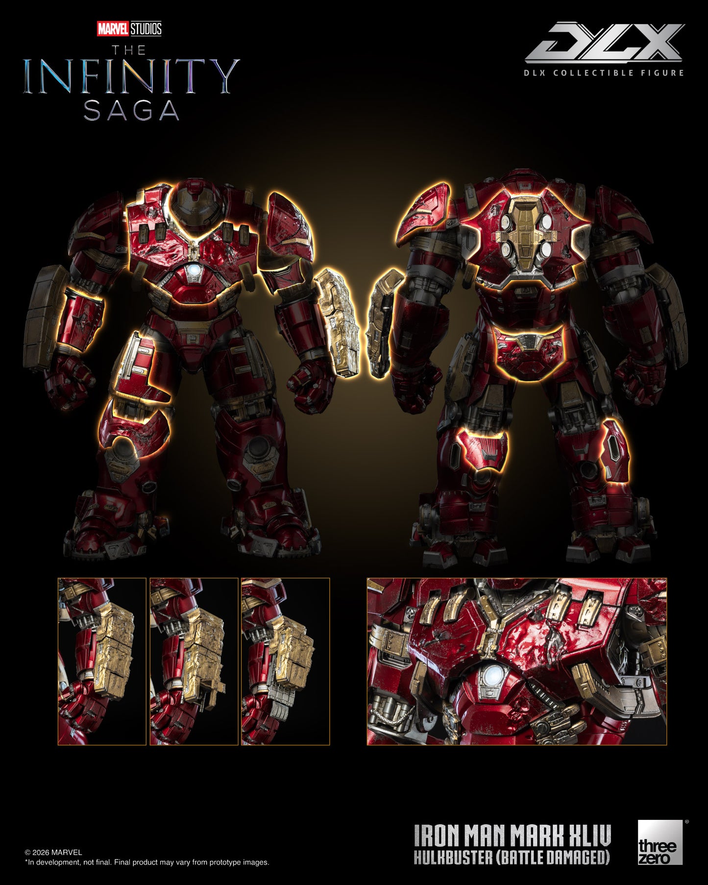 [Threezero] 3Z0919 Marvel Studios: The Infinity Saga - DLX Iron Man Mark 44 "Hulkbuster" (Battle Damaged)