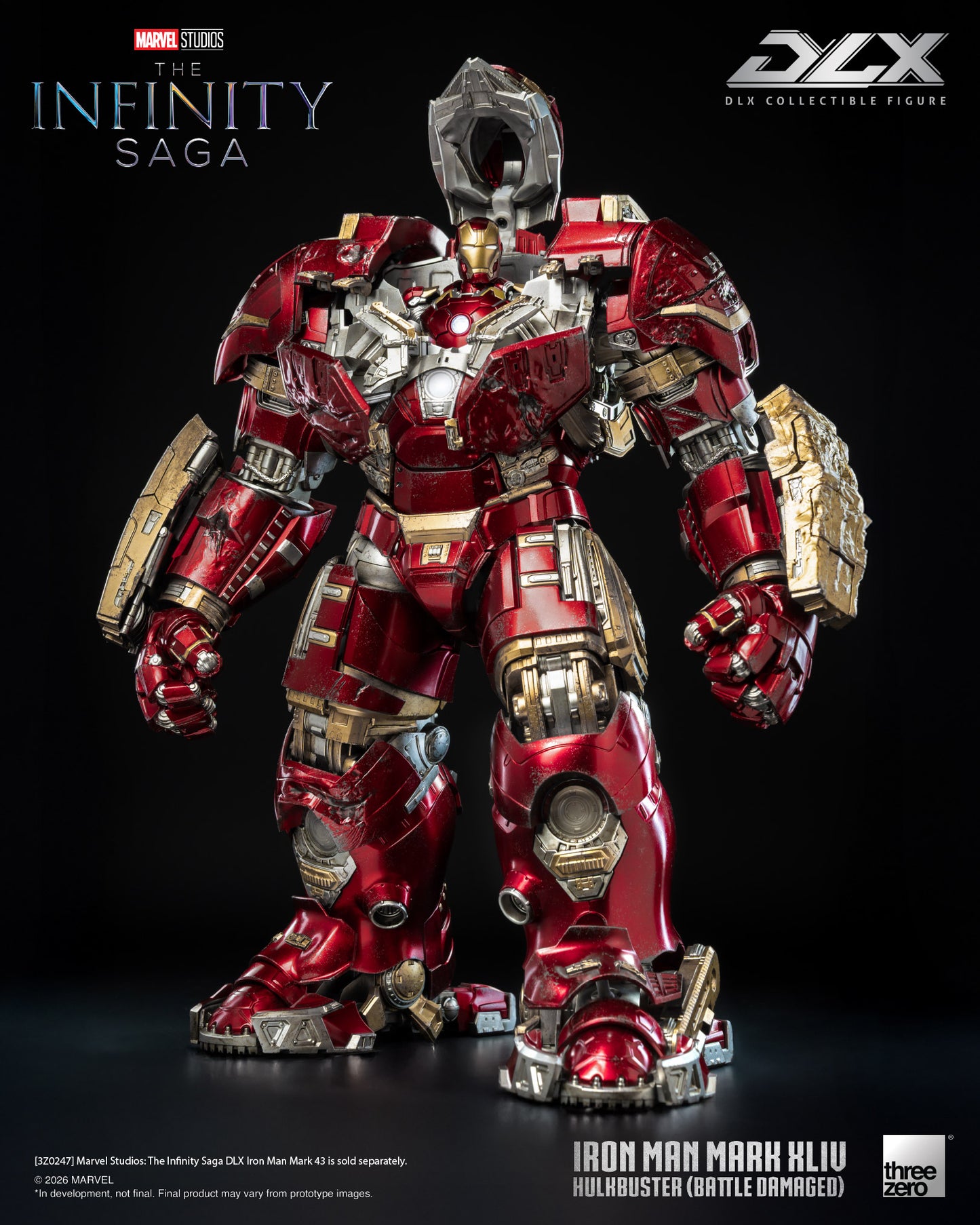 [Threezero] 3Z0919 Marvel Studios: The Infinity Saga - DLX Iron Man Mark 44 "Hulkbuster" (Battle Damaged)
