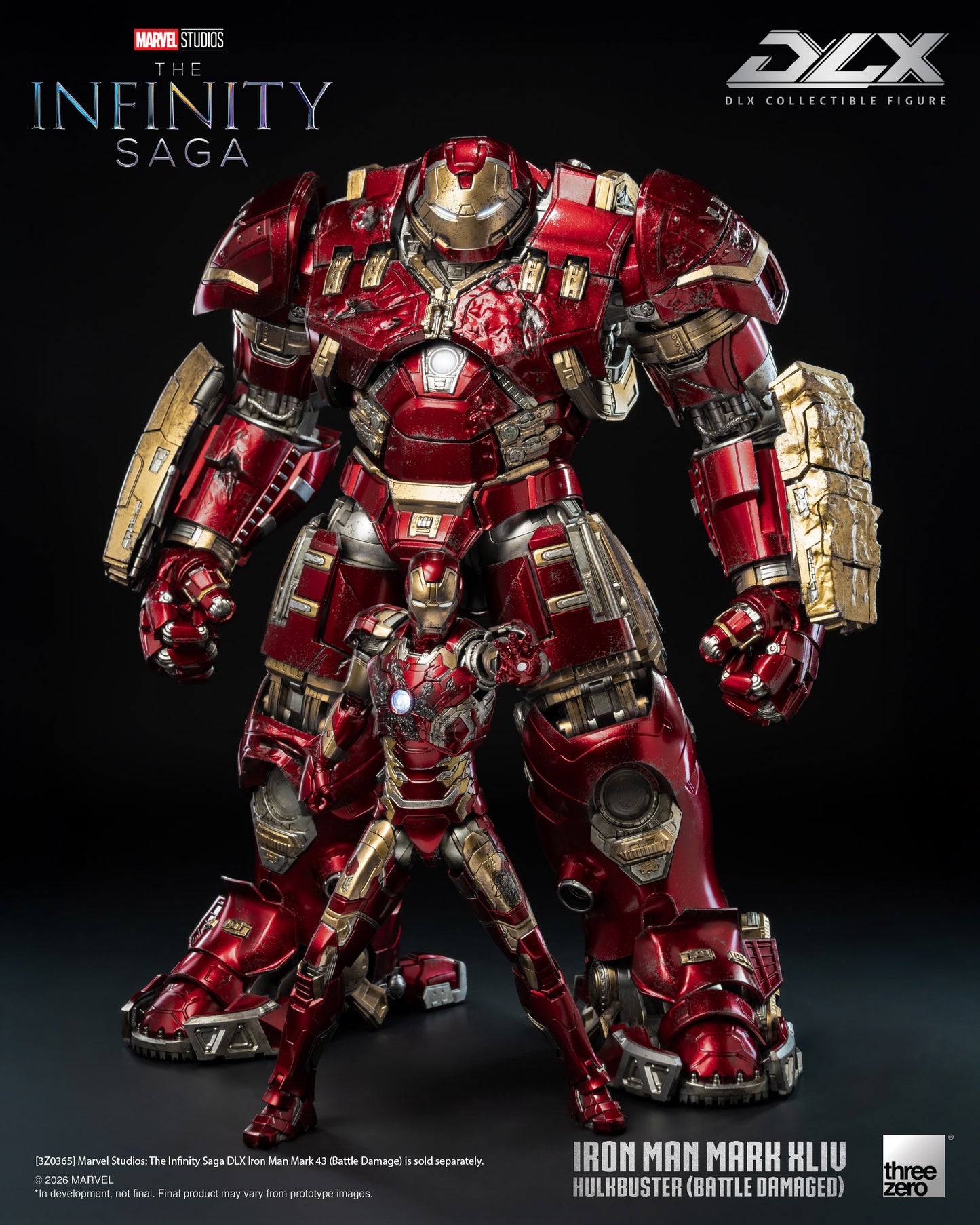 [Threezero] 3Z0919 Marvel Studios: The Infinity Saga - DLX Iron Man Mark 44 "Hulkbuster" (Battle Damaged)