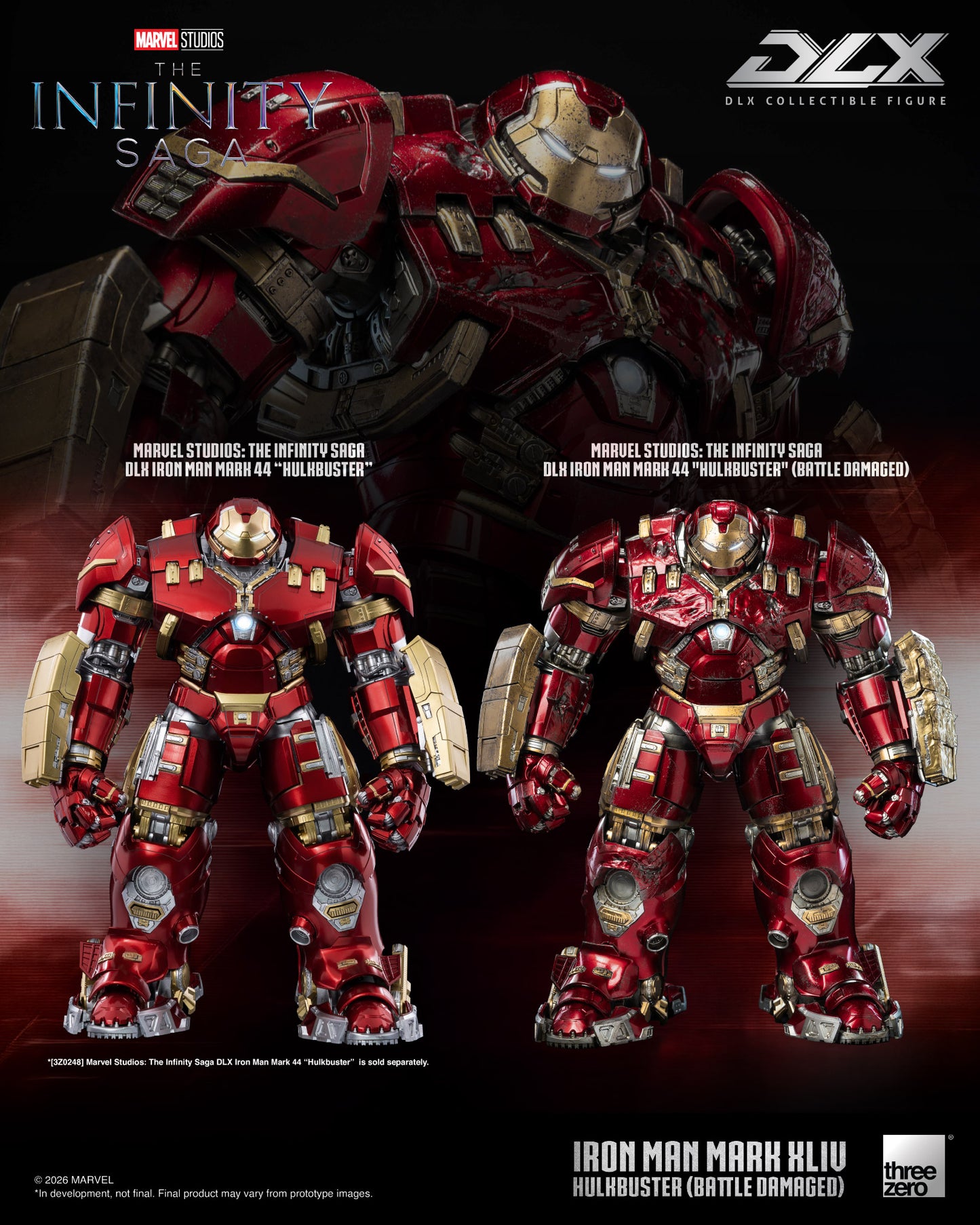 [Threezero] 3Z0919 Marvel Studios: The Infinity Saga - DLX Iron Man Mark 44 "Hulkbuster" (Battle Damaged)