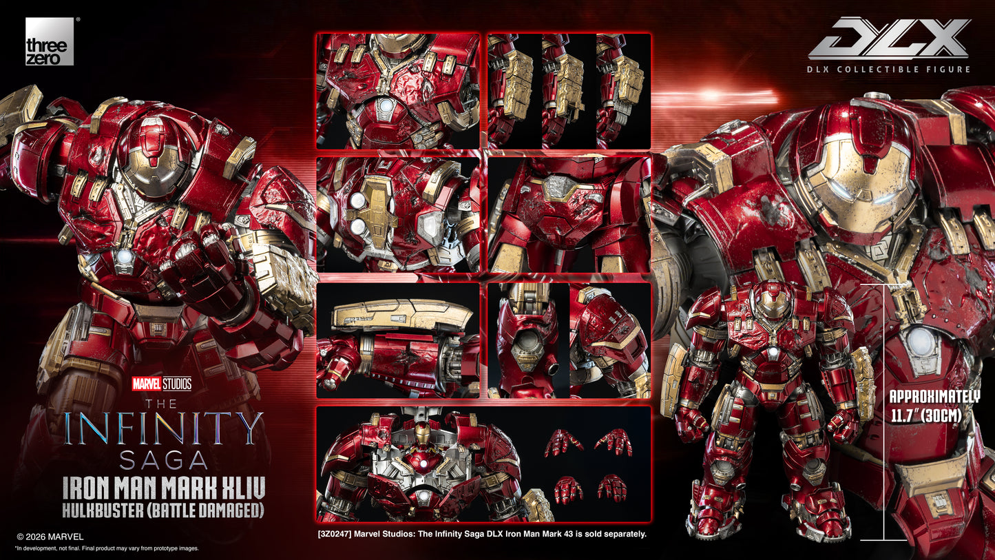 [Threezero] 3Z0919 Marvel Studios: The Infinity Saga - DLX Iron Man Mark 44 "Hulkbuster" (Battle Damaged)