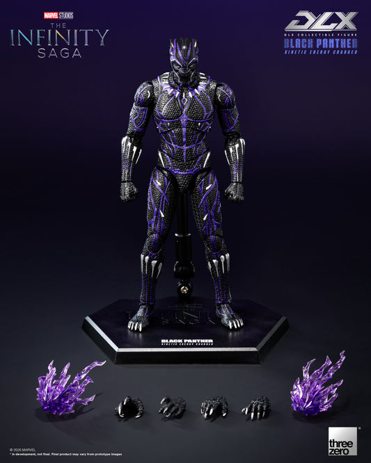 Threezero: Marvel Studios: The Infinity Saga- DLX Black Panther (Kinetic Energy Charged)