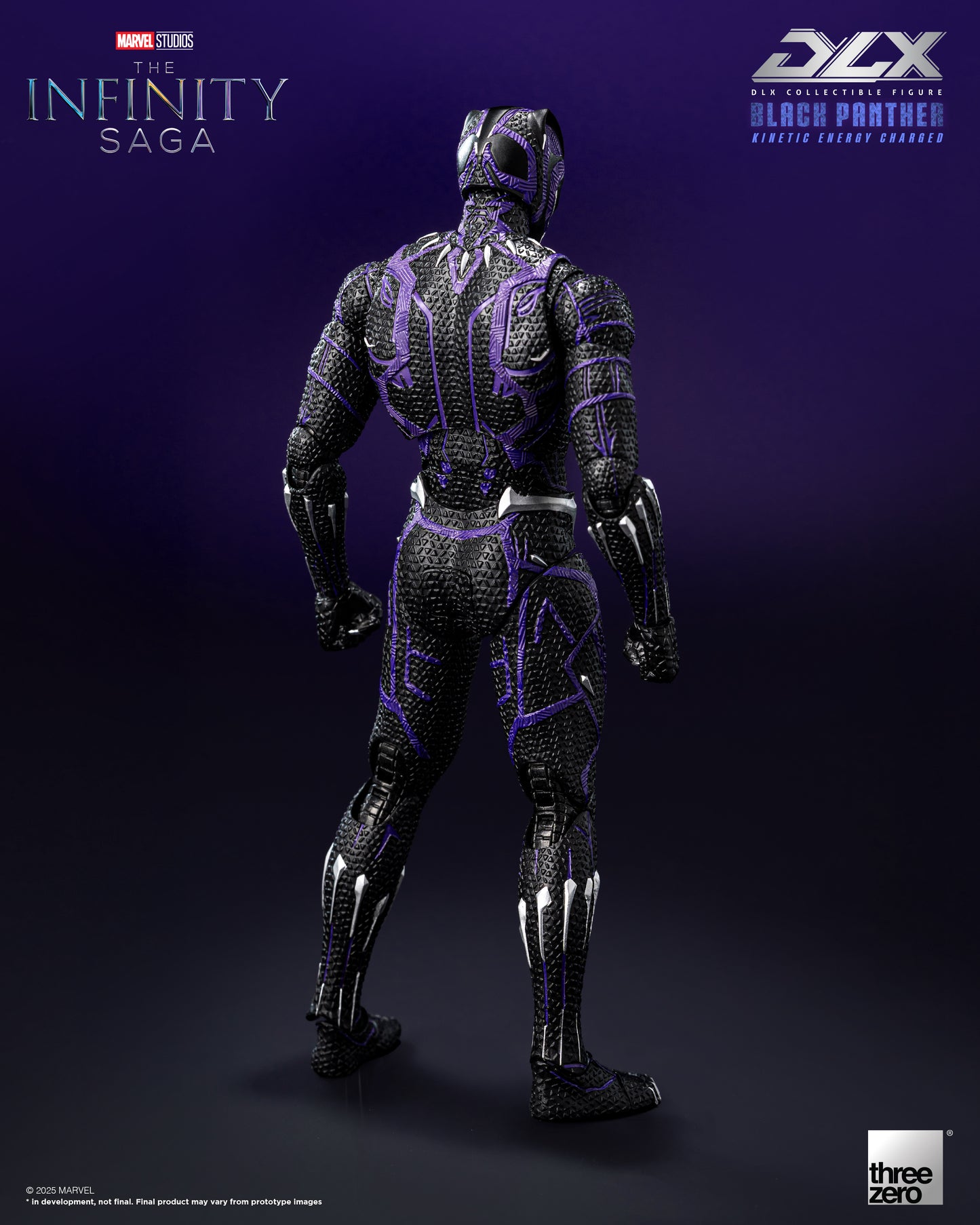 Threezero: Marvel Studios: The Infinity Saga- DLX Black Panther (Kinetic Energy Charged)