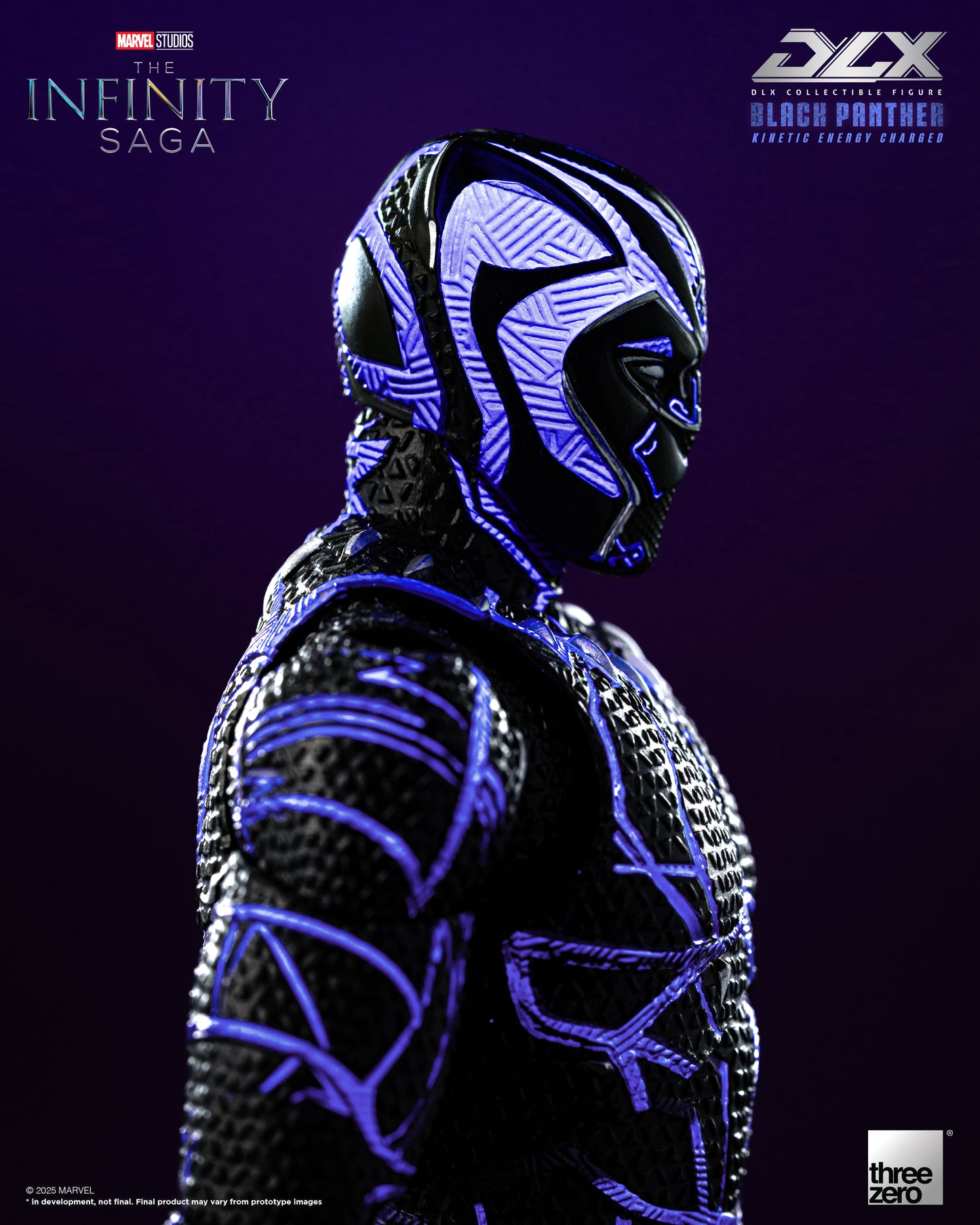Threezero: Marvel Studios: The Infinity Saga- DLX Black Panther (Kinetic Energy Charged)