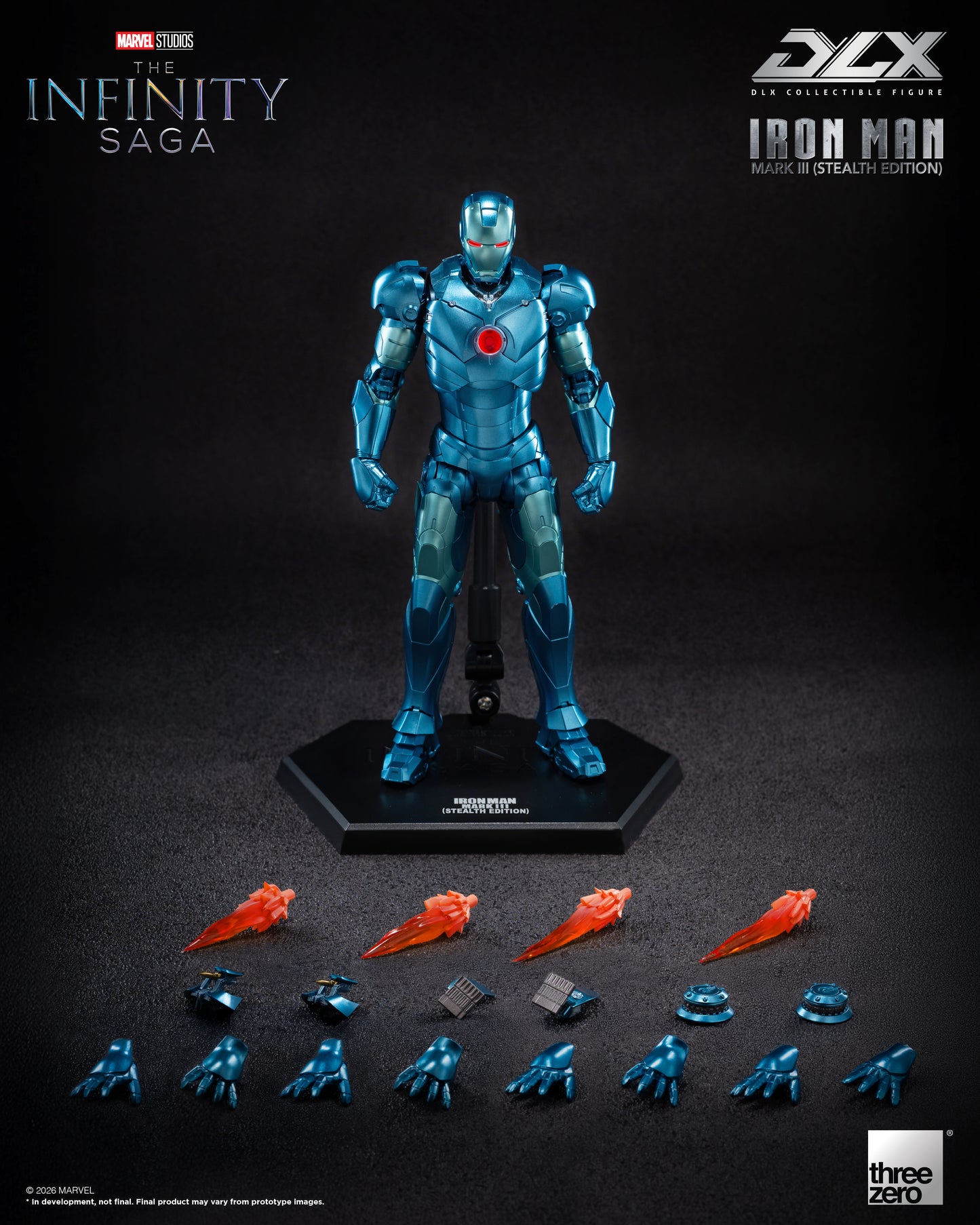 [Threezero] 3Z0922 Marvel Studios: The Infinity Saga - DLX Iron Man Mark 3 (Stealth Edition)