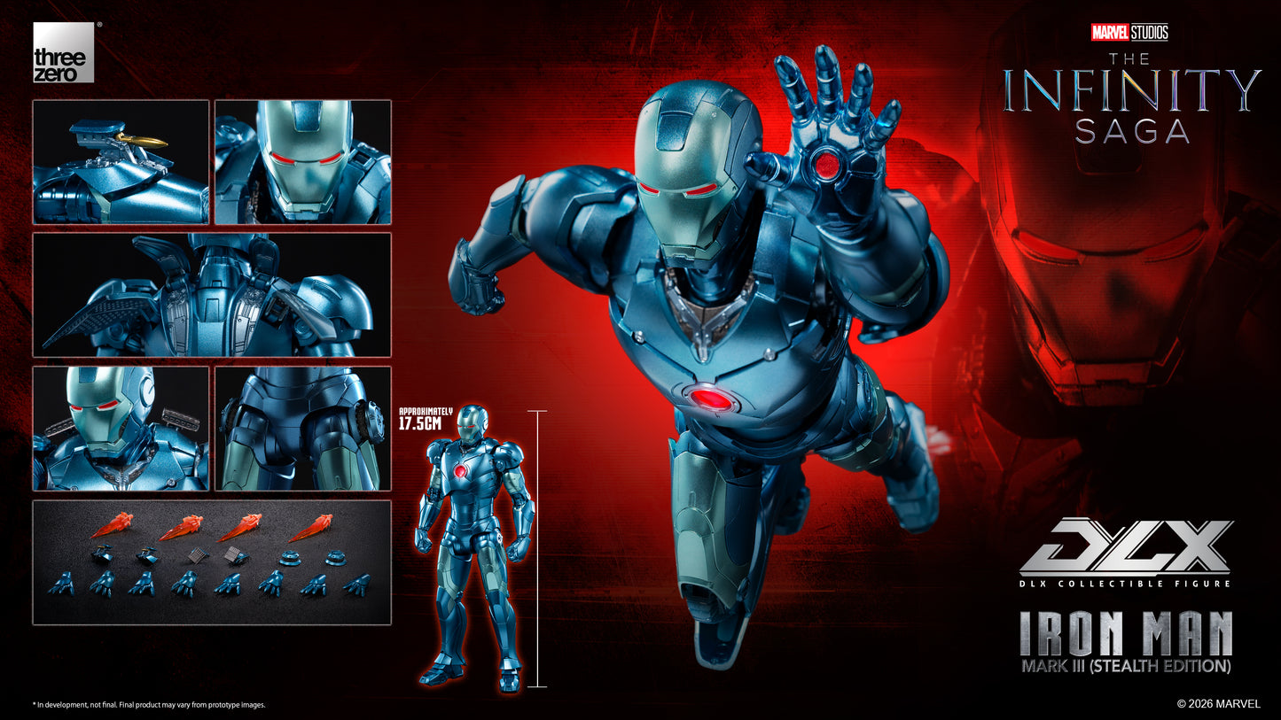 [Threezero] 3Z0922 Marvel Studios: The Infinity Saga - DLX Iron Man Mark 3 (Stealth Edition)