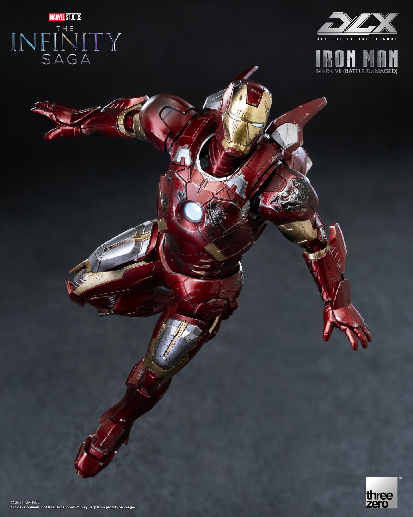 Threezero: Marvel Studios: The Infinity Saga - DLX Iron Man Mark 7 (Battle Damaged)