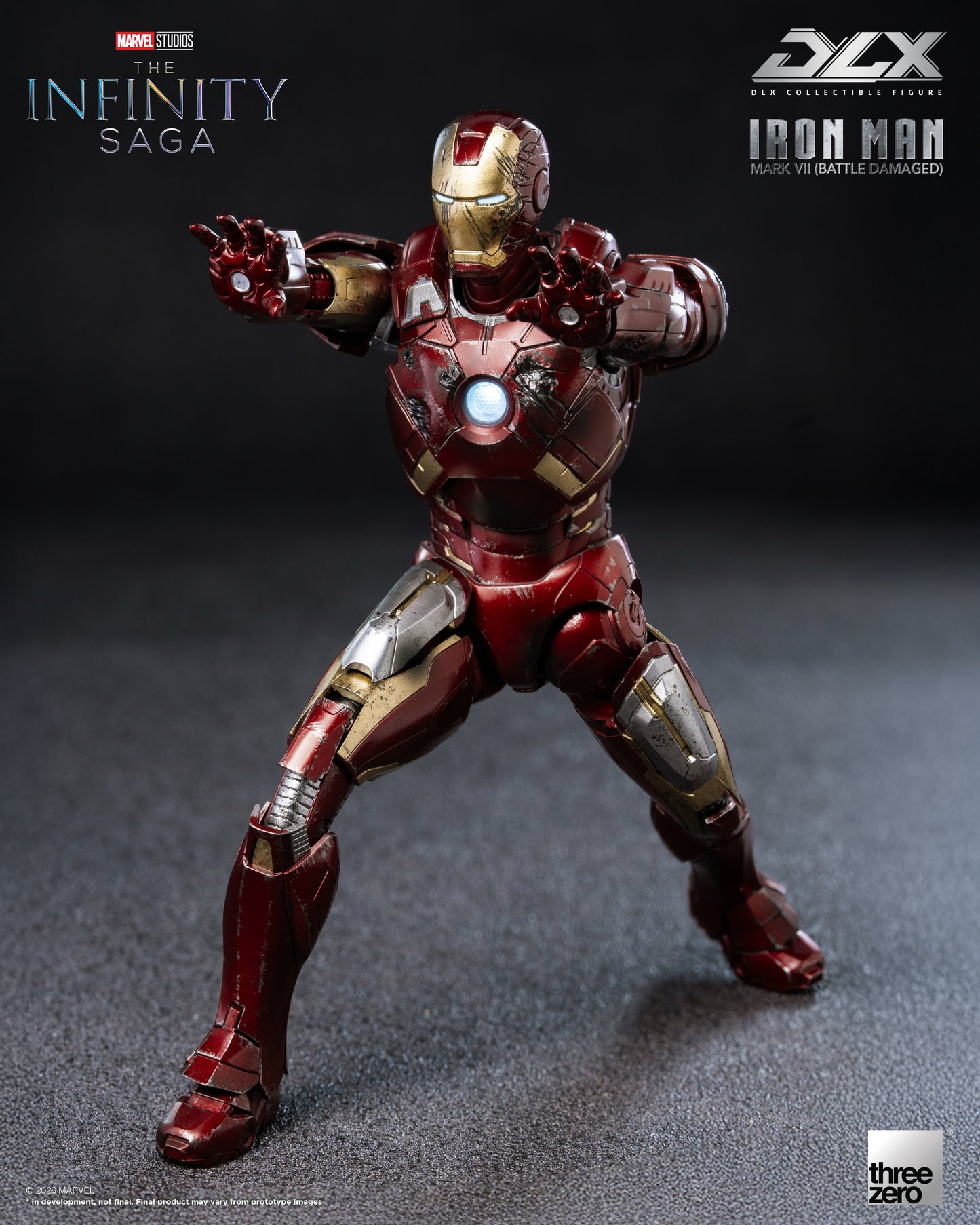 Threezero: Marvel Studios: The Infinity Saga - DLX Iron Man Mark 7 (Battle Damaged)
