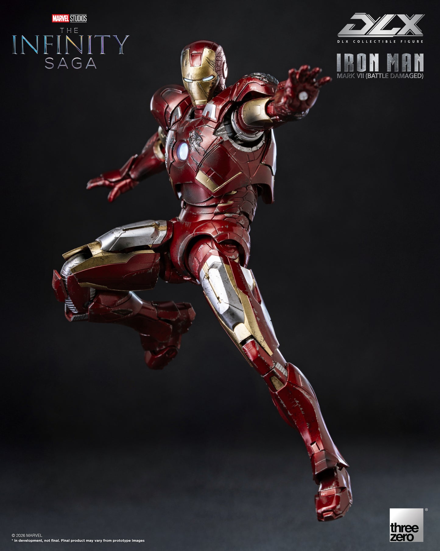 Threezero: Marvel Studios: The Infinity Saga - DLX Iron Man Mark 7 (Battle Damaged)