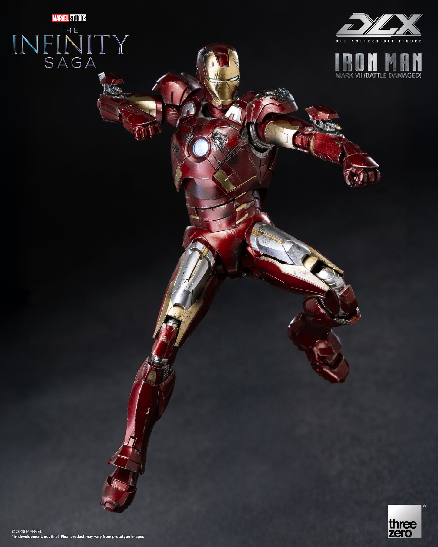 Threezero: Marvel Studios: The Infinity Saga - DLX Iron Man Mark 7 (Battle Damaged)