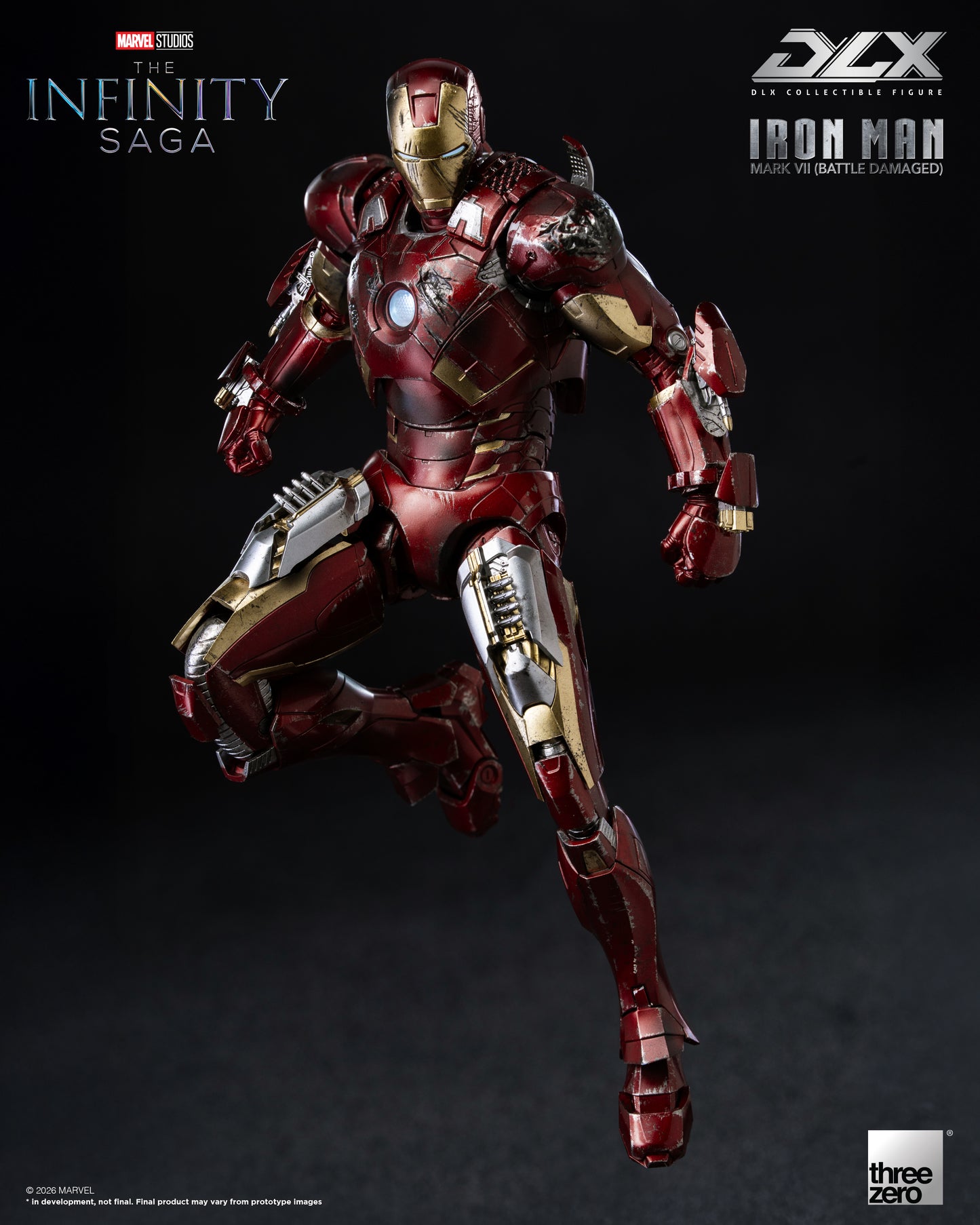 Threezero: Marvel Studios: The Infinity Saga - DLX Iron Man Mark 7 (Battle Damaged)