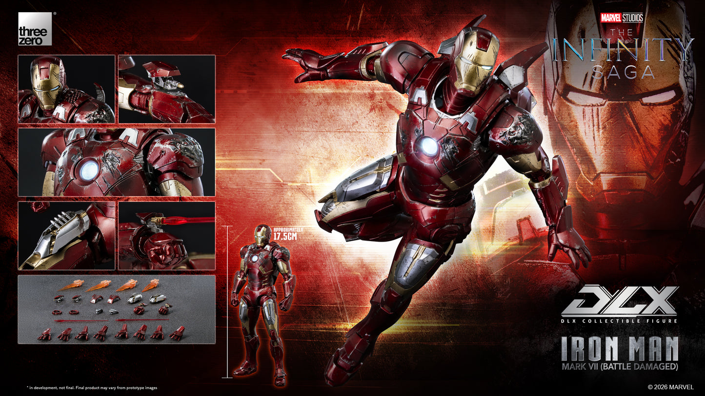 Threezero: Marvel Studios: The Infinity Saga - DLX Iron Man Mark 7 (Battle Damaged)
