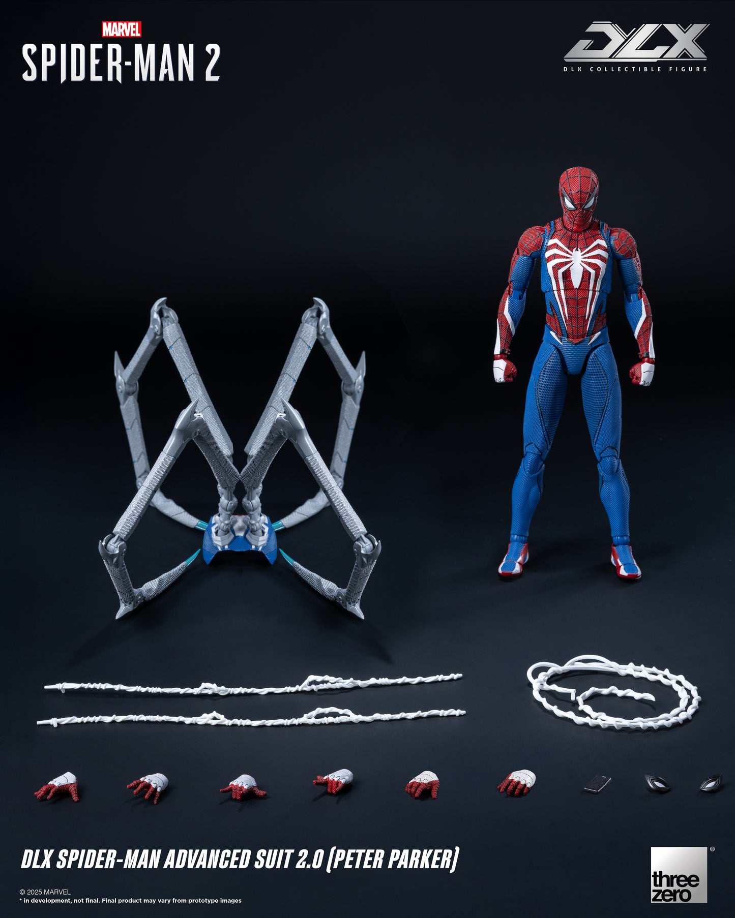 Threezero: 3Z0936 Marvel's Spider-Man 2: DLX Spider-Man Advanced Suit 2.0 (Peter Parker)