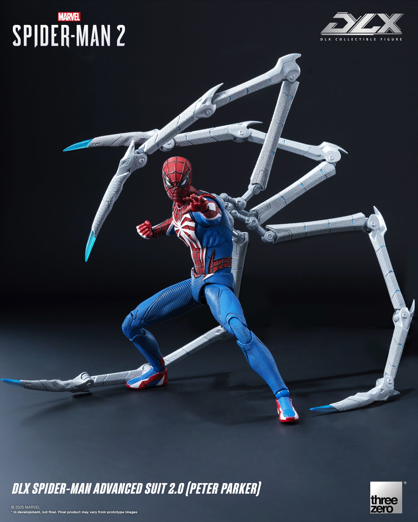 Threezero: 3Z0936 Marvel's Spider-Man 2: DLX Spider-Man Advanced Suit 2.0 (Peter Parker)