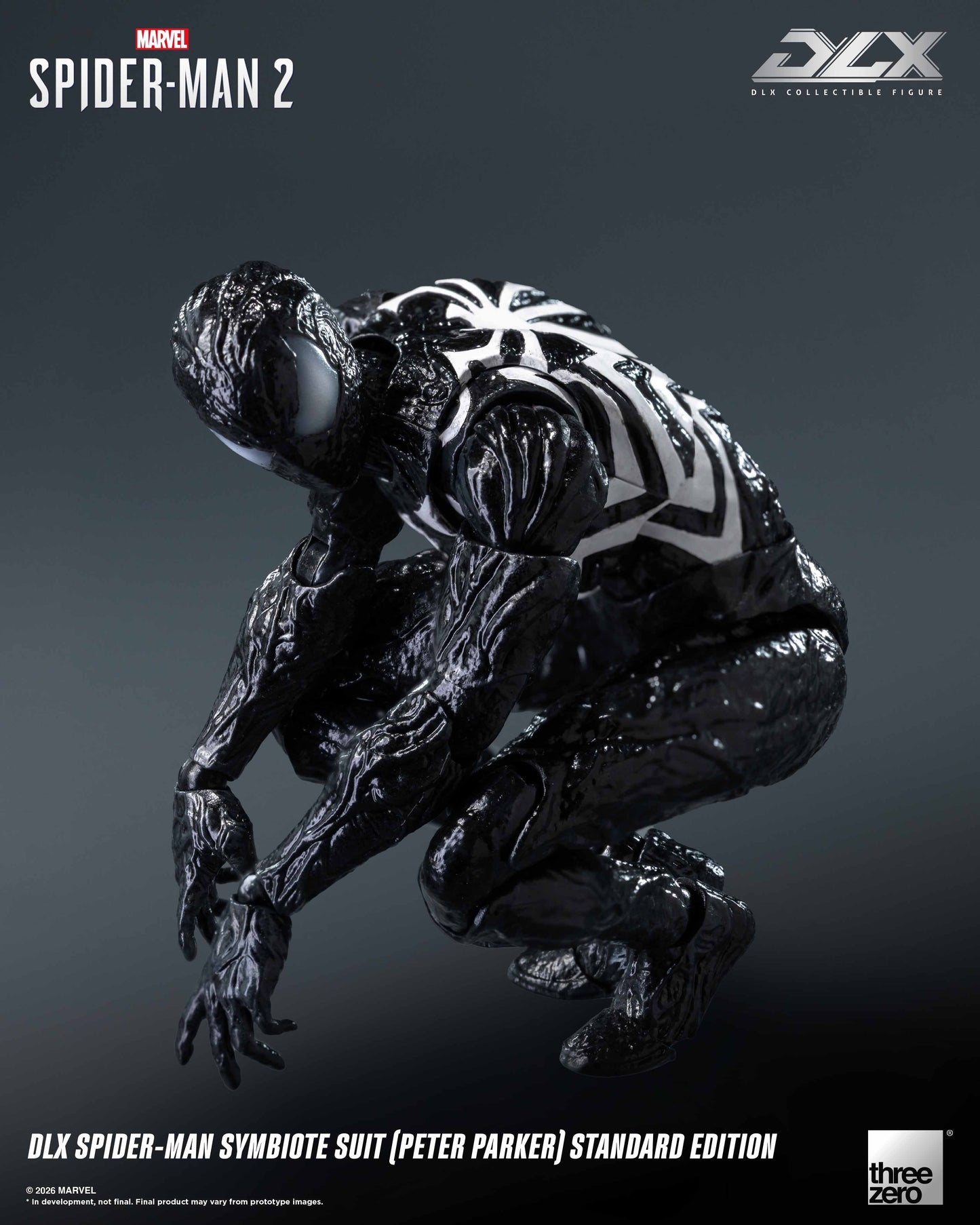 [Threezero] 3Z0966 Marvel's Spider-Man 2: DLX Spider-Man Symbiote Suit (Peter Parker) Standard Edition