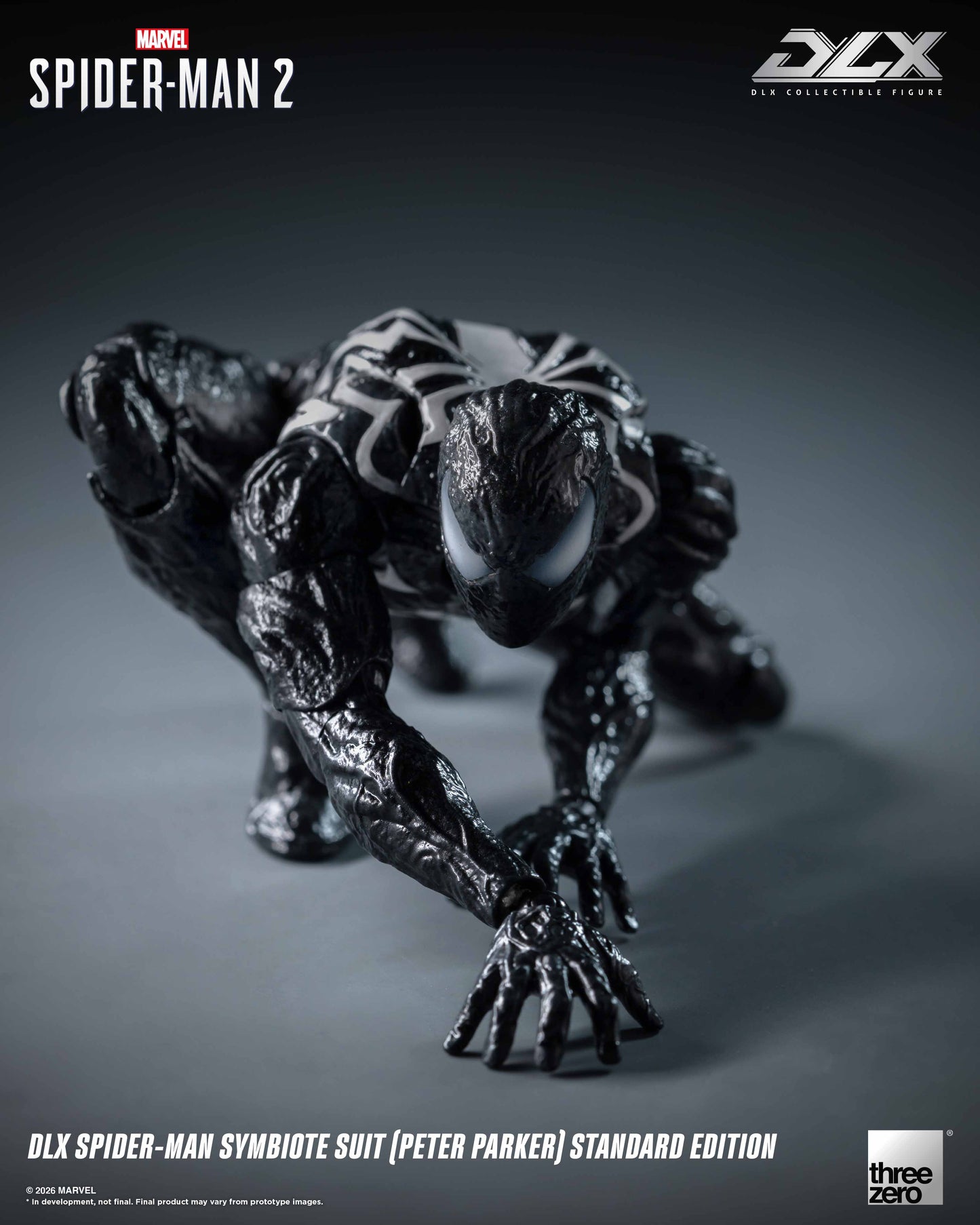 [Threezero] 3Z0966 Marvel's Spider-Man 2: DLX Spider-Man Symbiote Suit (Peter Parker) Standard Edition