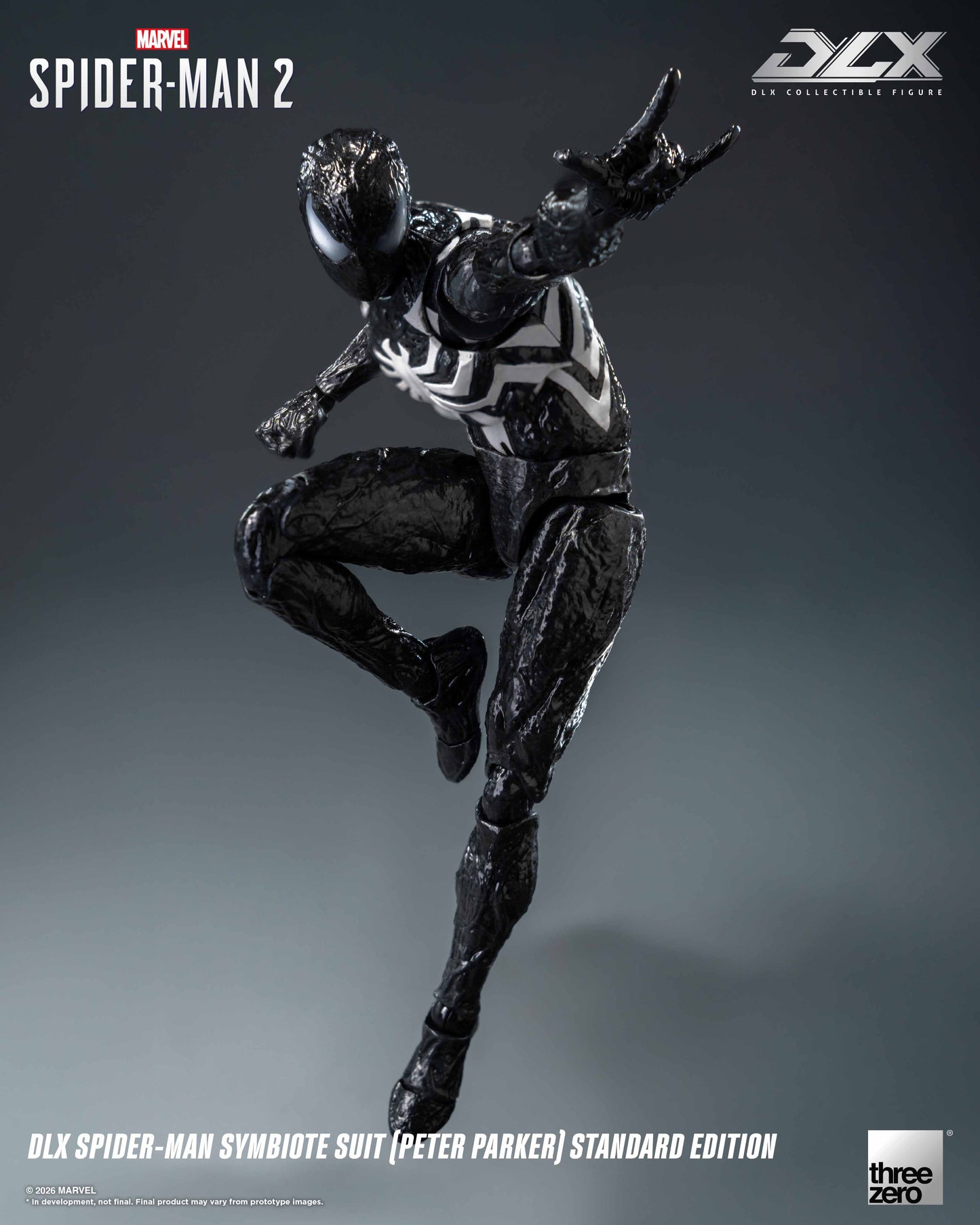 [Threezero] 3Z0966 Marvel's Spider-Man 2: DLX Spider-Man Symbiote Suit (Peter Parker) Standard Edition