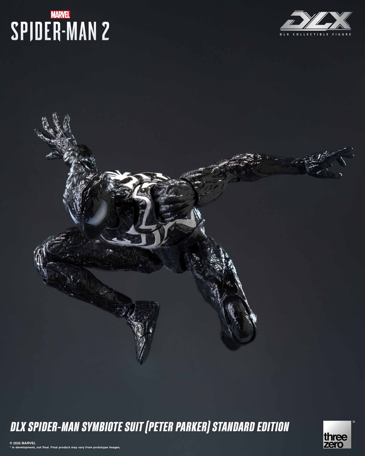 [Threezero] 3Z0966 Marvel's Spider-Man 2: DLX Spider-Man Symbiote Suit (Peter Parker) Standard Edition