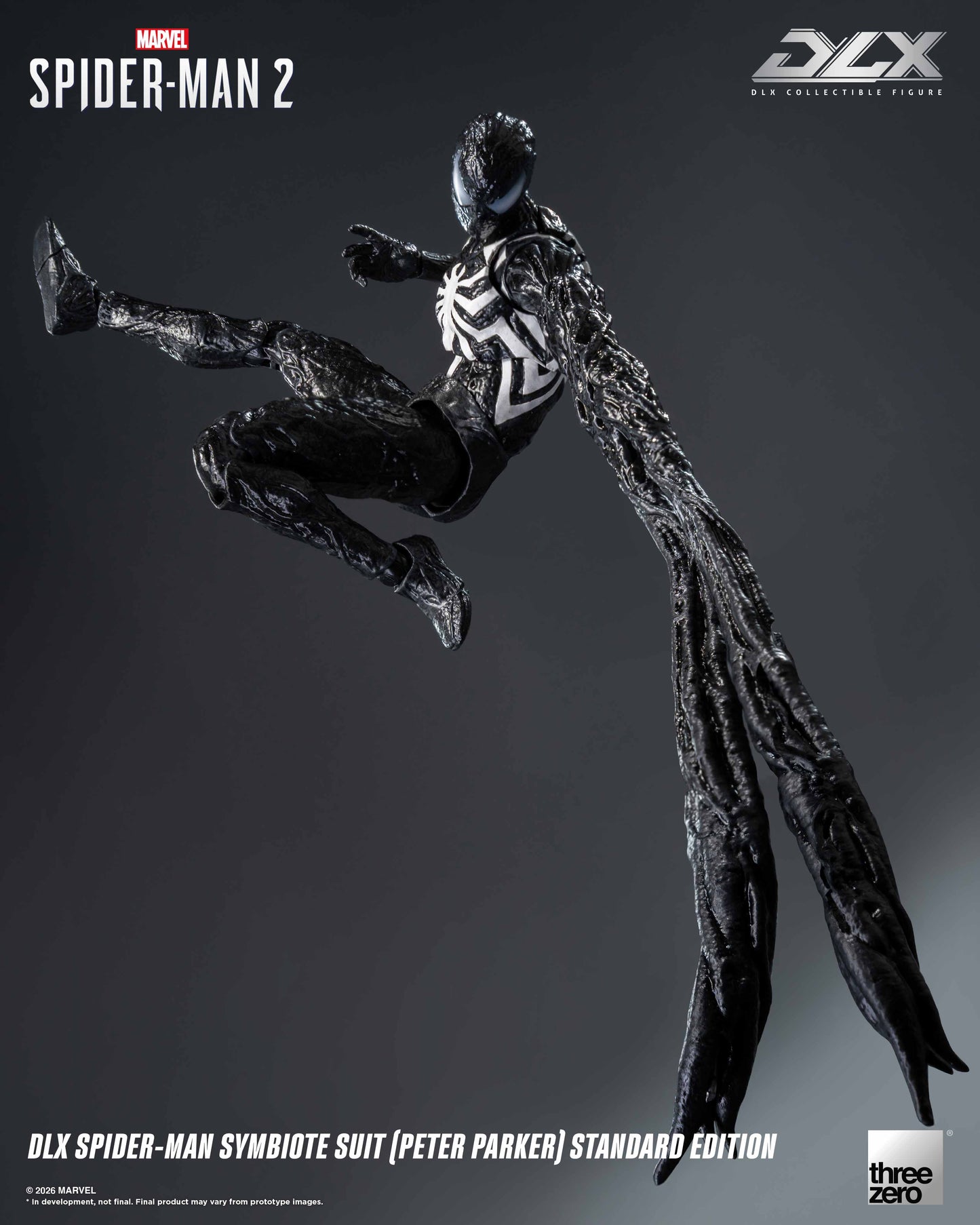[Threezero] 3Z0966 Marvel's Spider-Man 2: DLX Spider-Man Symbiote Suit (Peter Parker) Standard Edition