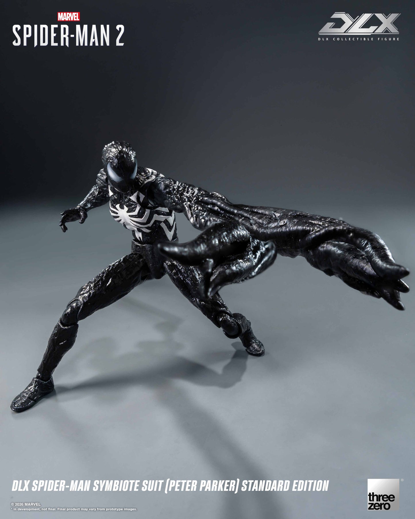 [Threezero] 3Z0966 Marvel's Spider-Man 2: DLX Spider-Man Symbiote Suit (Peter Parker) Standard Edition