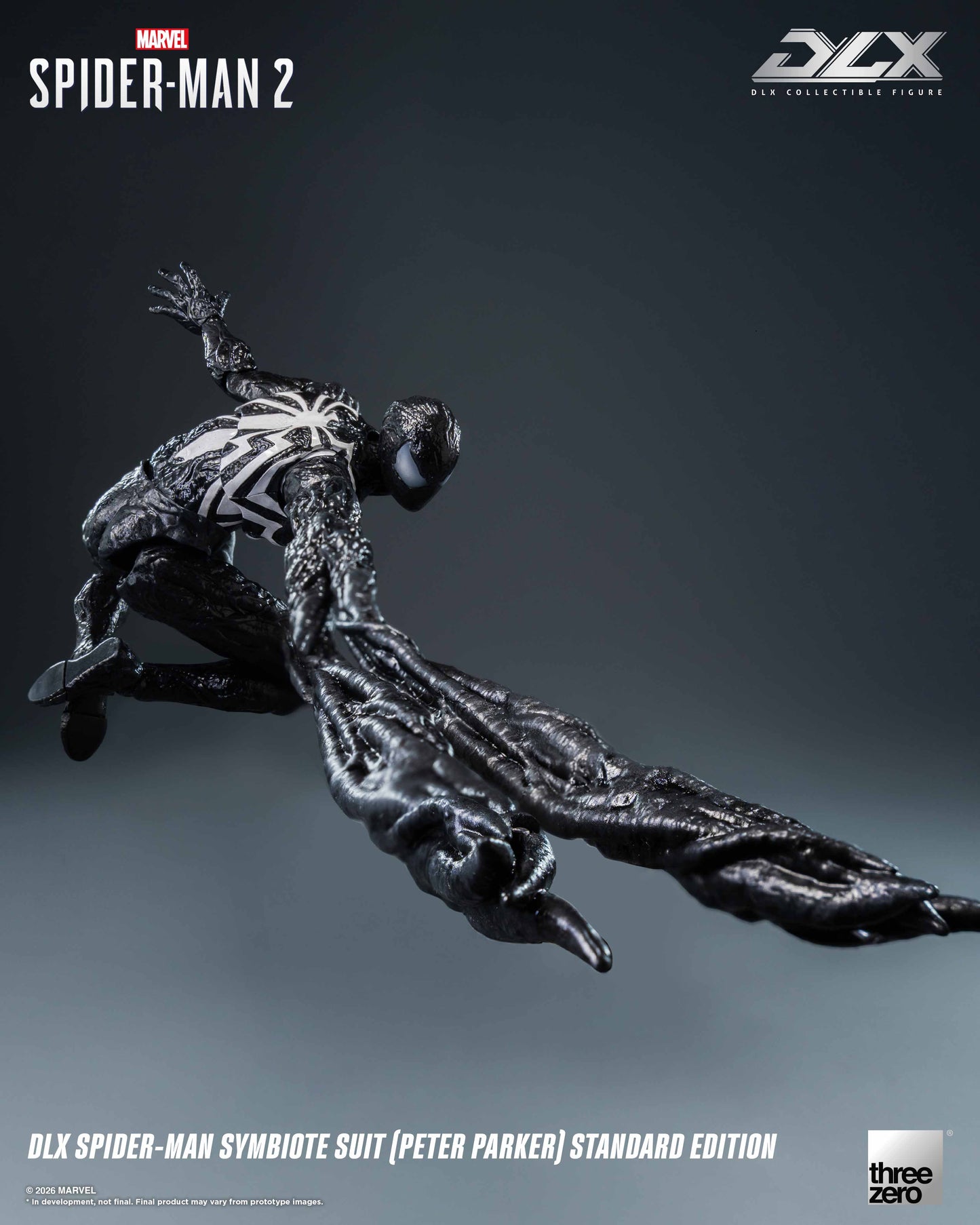 [Threezero] 3Z0966 Marvel's Spider-Man 2: DLX Spider-Man Symbiote Suit (Peter Parker) Standard Edition