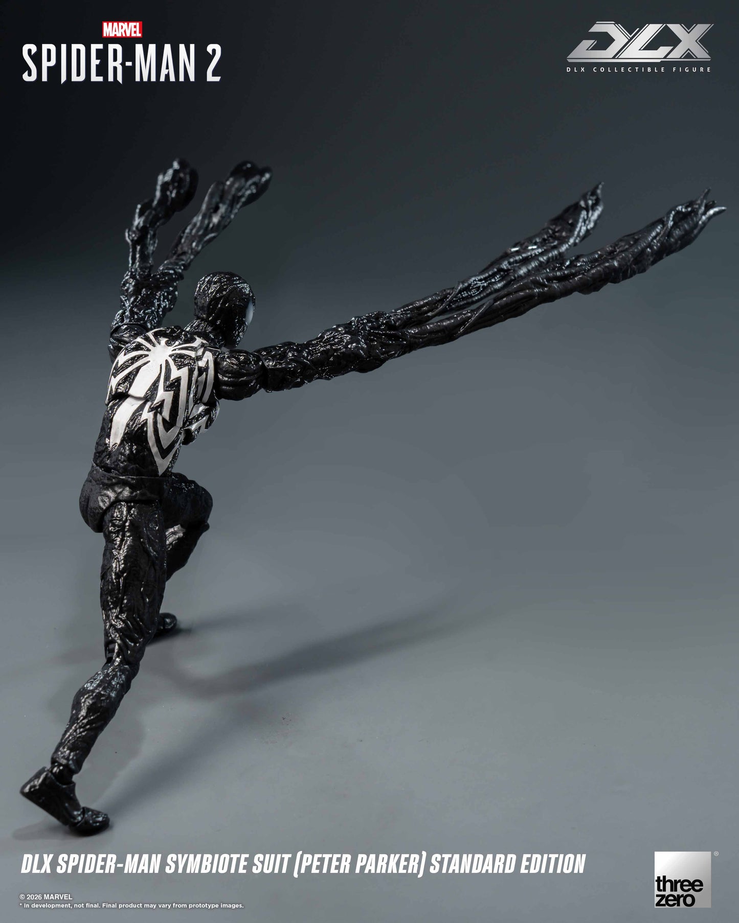 [Threezero] 3Z0966 Marvel's Spider-Man 2: DLX Spider-Man Symbiote Suit (Peter Parker) Standard Edition