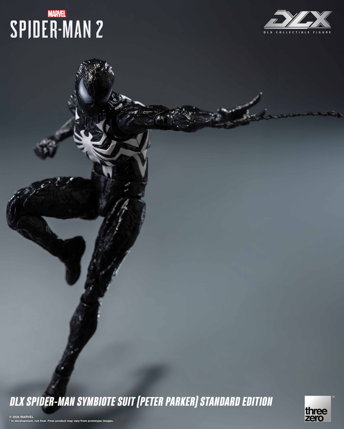 [Threezero] 3Z0966 Marvel's Spider-Man 2: DLX Spider-Man Symbiote Suit (Peter Parker) Standard Edition