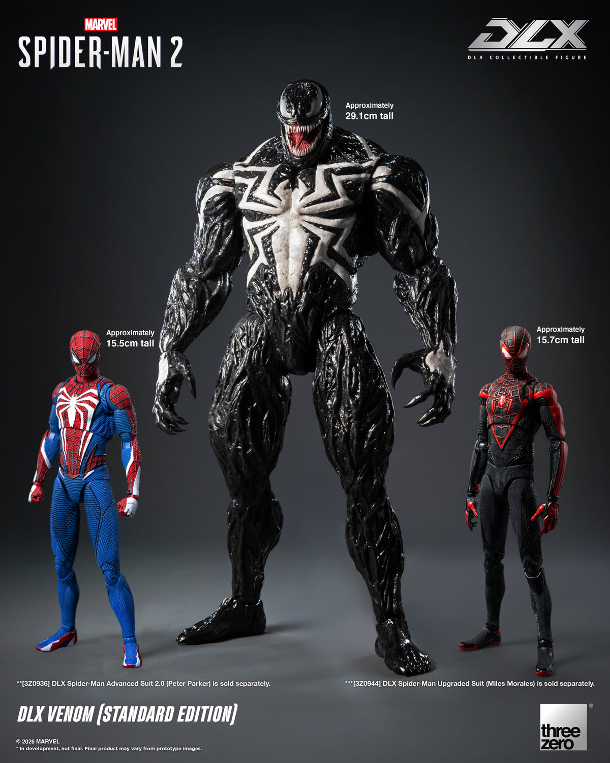 Threezero 3Z0967 Marvel’s Spider-Man 2 DLX Venom (Standard Edition)