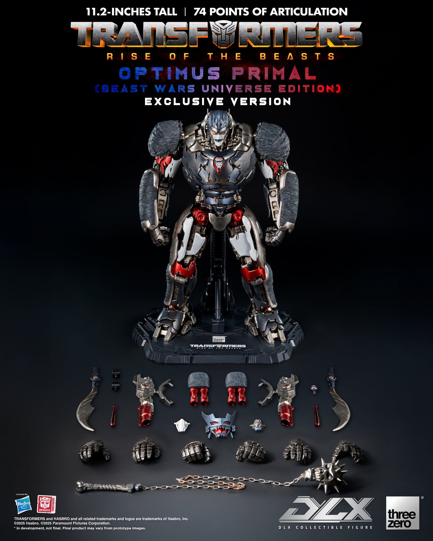 Threezero: Transformers: Rise of the Beasts - DLX Optimus Primal (Beast Wars Universe Edition) Exclusive Version