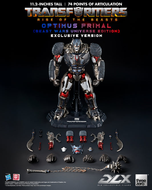 Threezero: Transformers: Rise of the Beasts - DLX Optimus Primal (Beast Wars Universe Edition) Exclusive Version