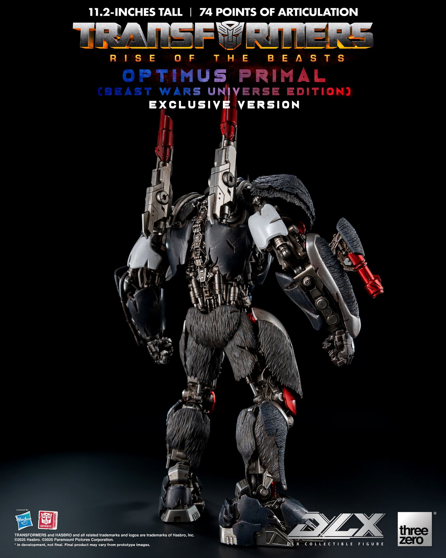 Threezero: Transformers: Rise of the Beasts - DLX Optimus Primal (Beast Wars Universe Edition) Exclusive Version