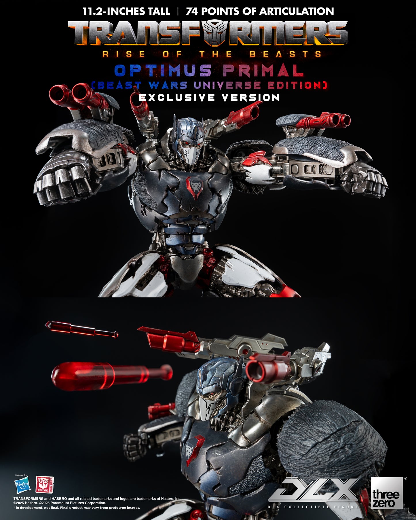 Threezero: Transformers: Rise of the Beasts - DLX Optimus Primal (Beast Wars Universe Edition) Exclusive Version