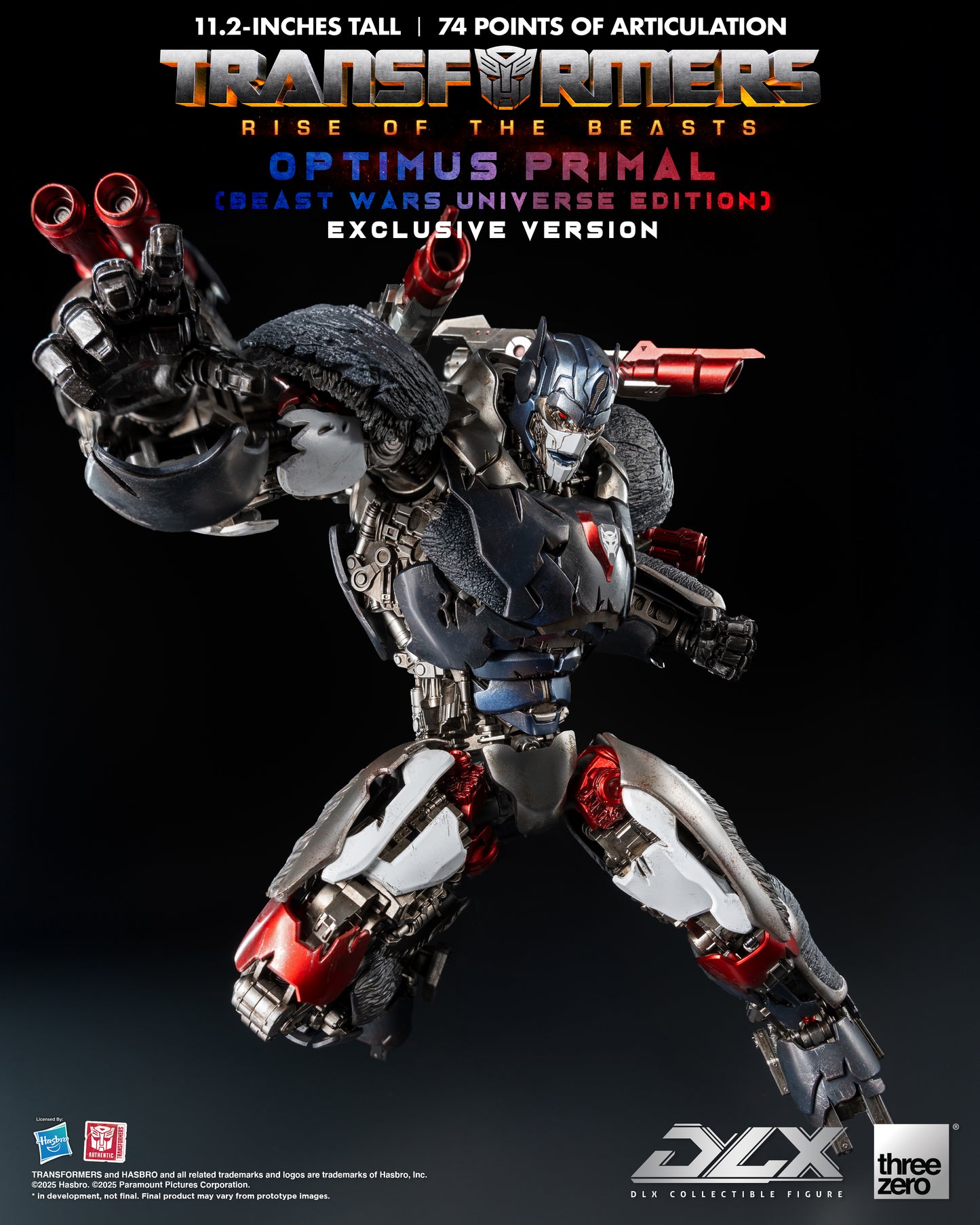 Threezero: Transformers: Rise of the Beasts - DLX Optimus Primal (Beast Wars Universe Edition) Exclusive Version