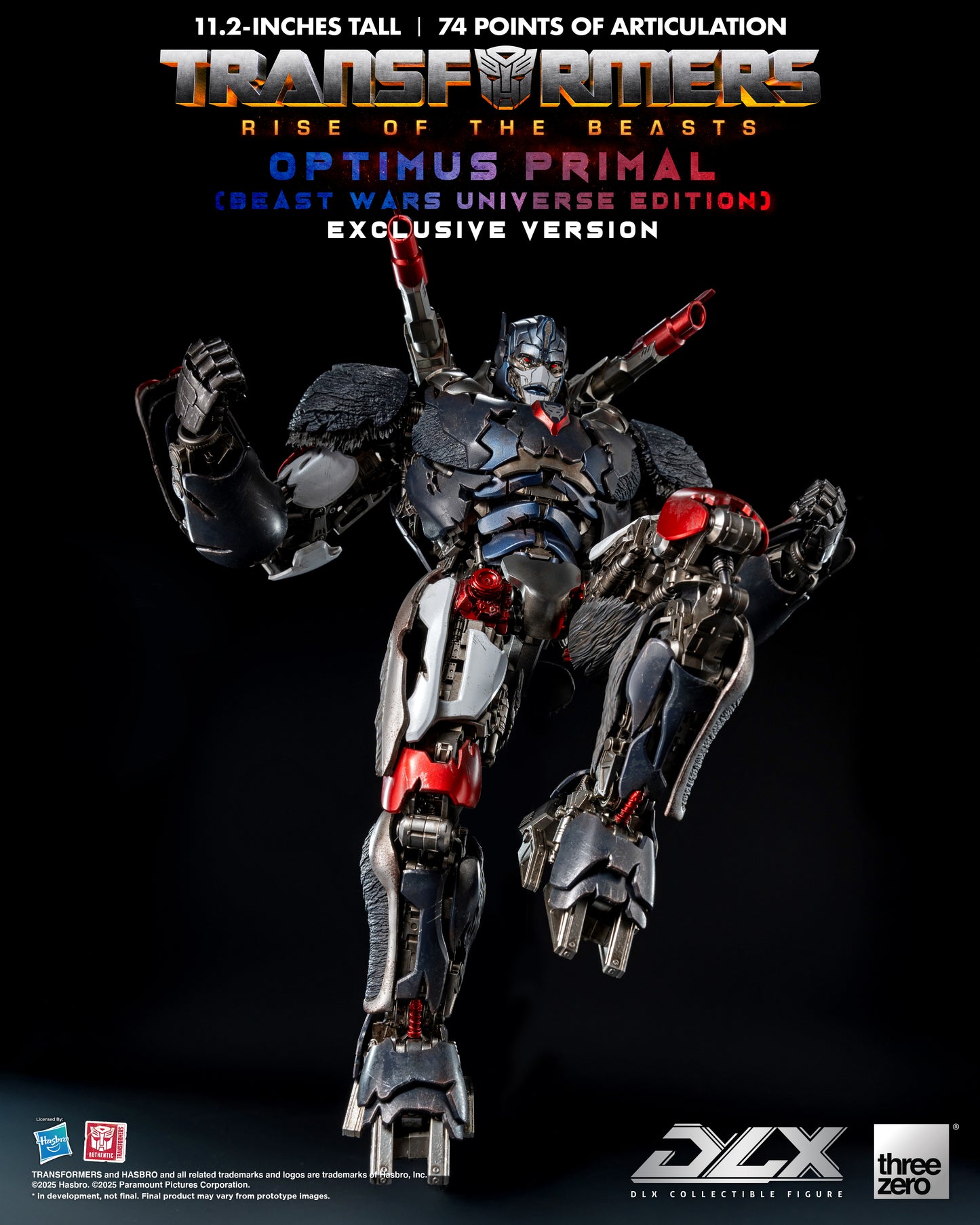 Threezero: Transformers: Rise of the Beasts - DLX Optimus Primal (Beast Wars Universe Edition) Exclusive Version