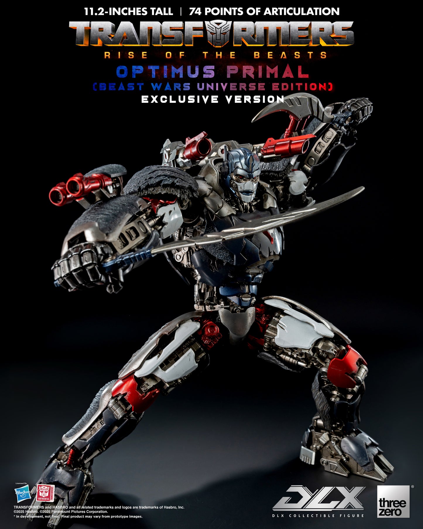 Threezero: Transformers: Rise of the Beasts - DLX Optimus Primal (Beast Wars Universe Edition) Exclusive Version