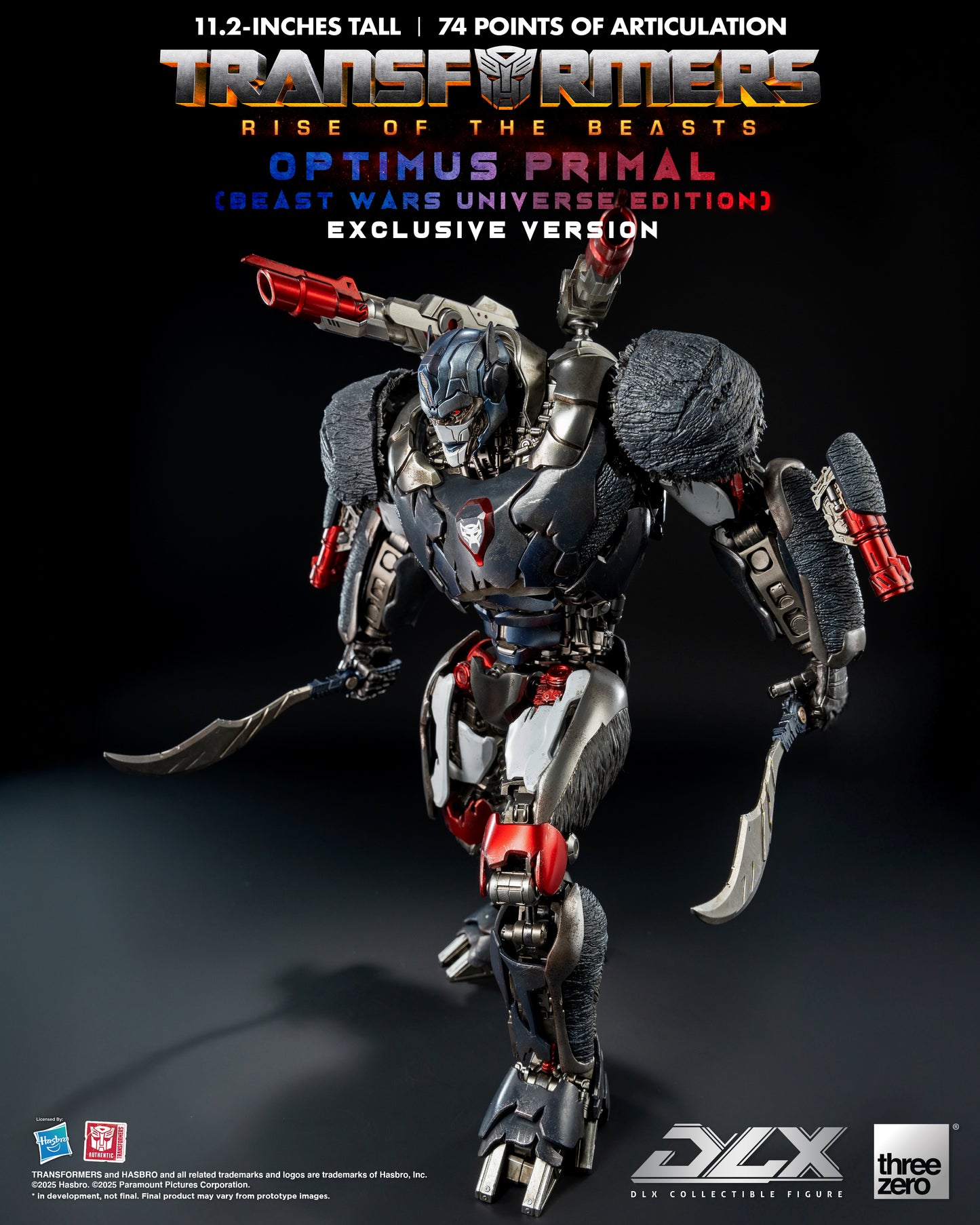 Threezero: Transformers: Rise of the Beasts - DLX Optimus Primal (Beast Wars Universe Edition) Exclusive Version