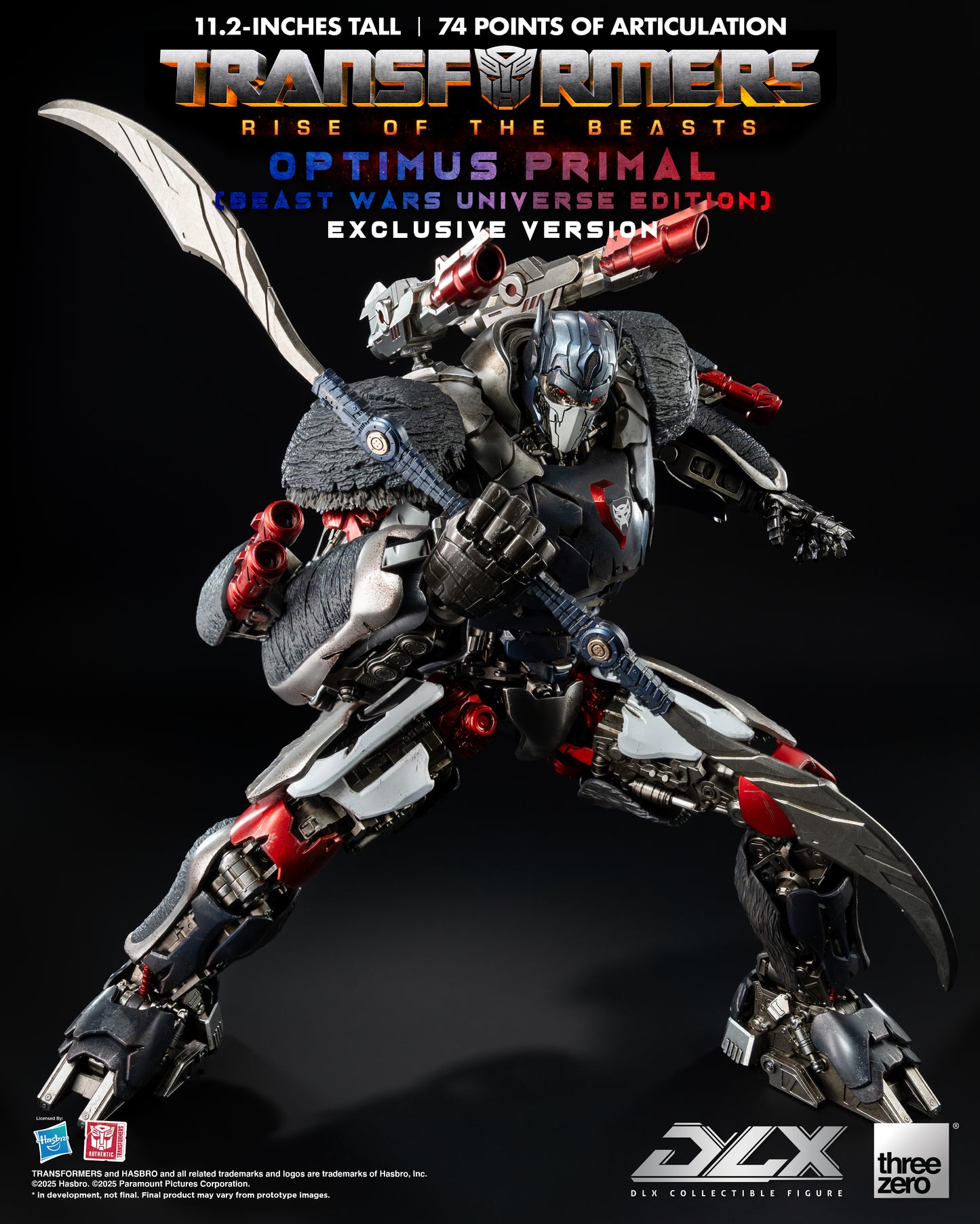 Threezero: Transformers: Rise of the Beasts - DLX Optimus Primal (Beast Wars Universe Edition) Exclusive Version
