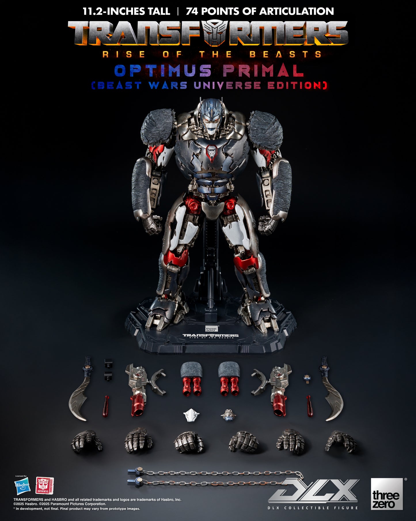 Threezero: Transformers: Rise of the Beasts - DLX Optimus Primal (Beast Wars Universe Edition)