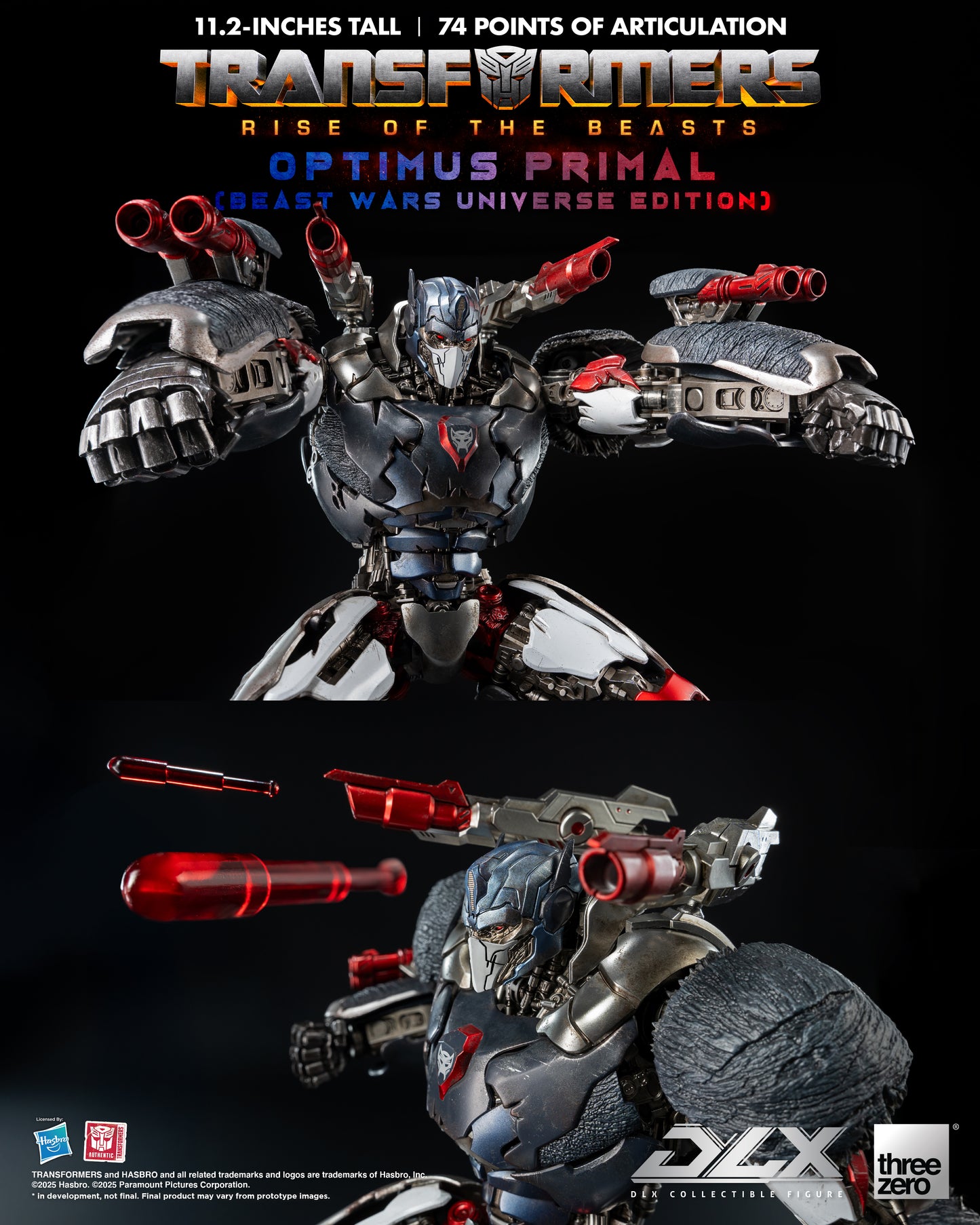 Threezero: Transformers: Rise of the Beasts - DLX Optimus Primal (Beast Wars Universe Edition)