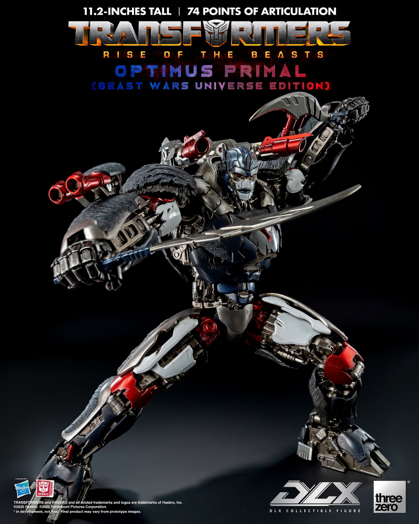 Threezero: Transformers: Rise of the Beasts - DLX Optimus Primal (Beast Wars Universe Edition)
