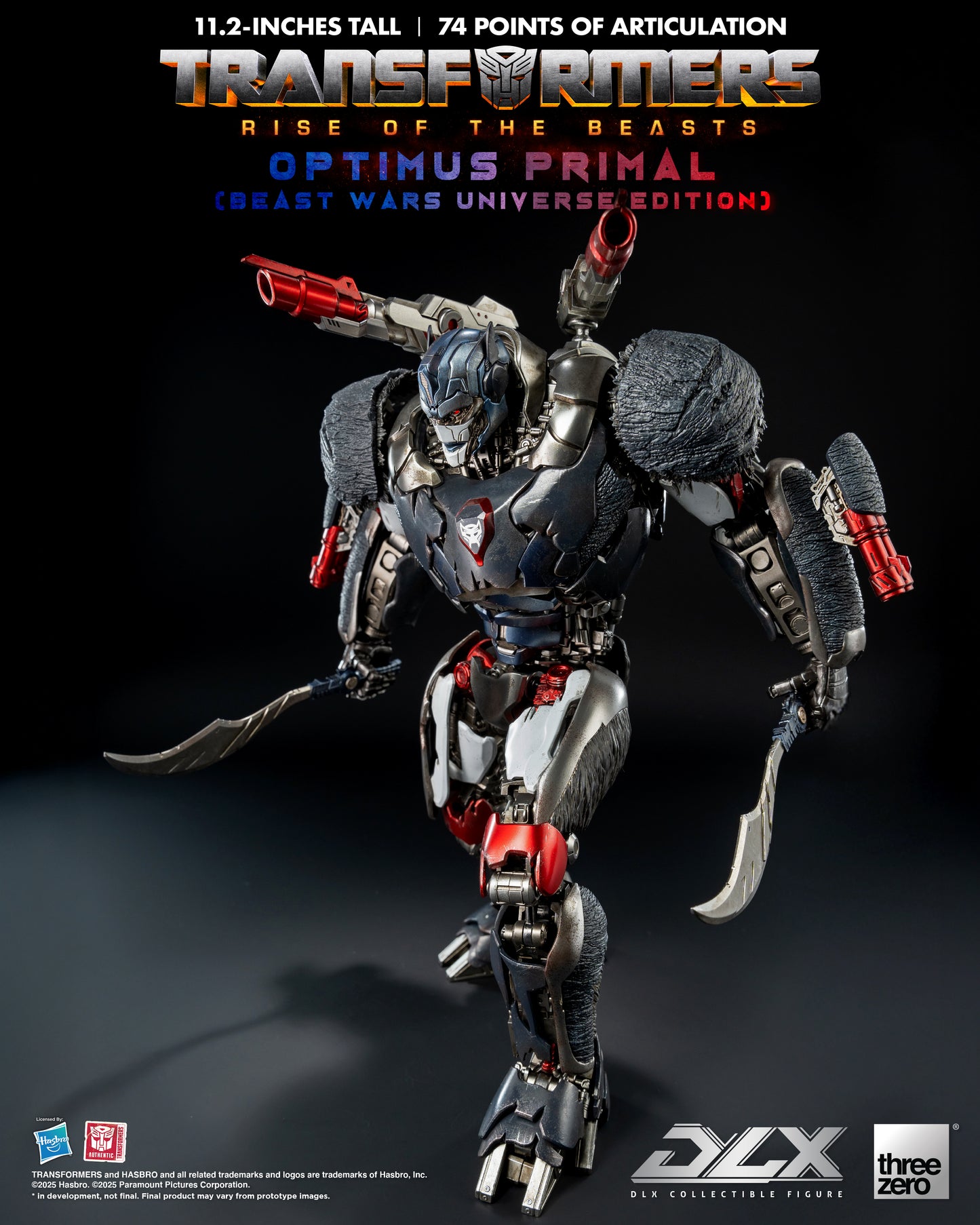 Threezero: Transformers: Rise of the Beasts - DLX Optimus Primal (Beast Wars Universe Edition)